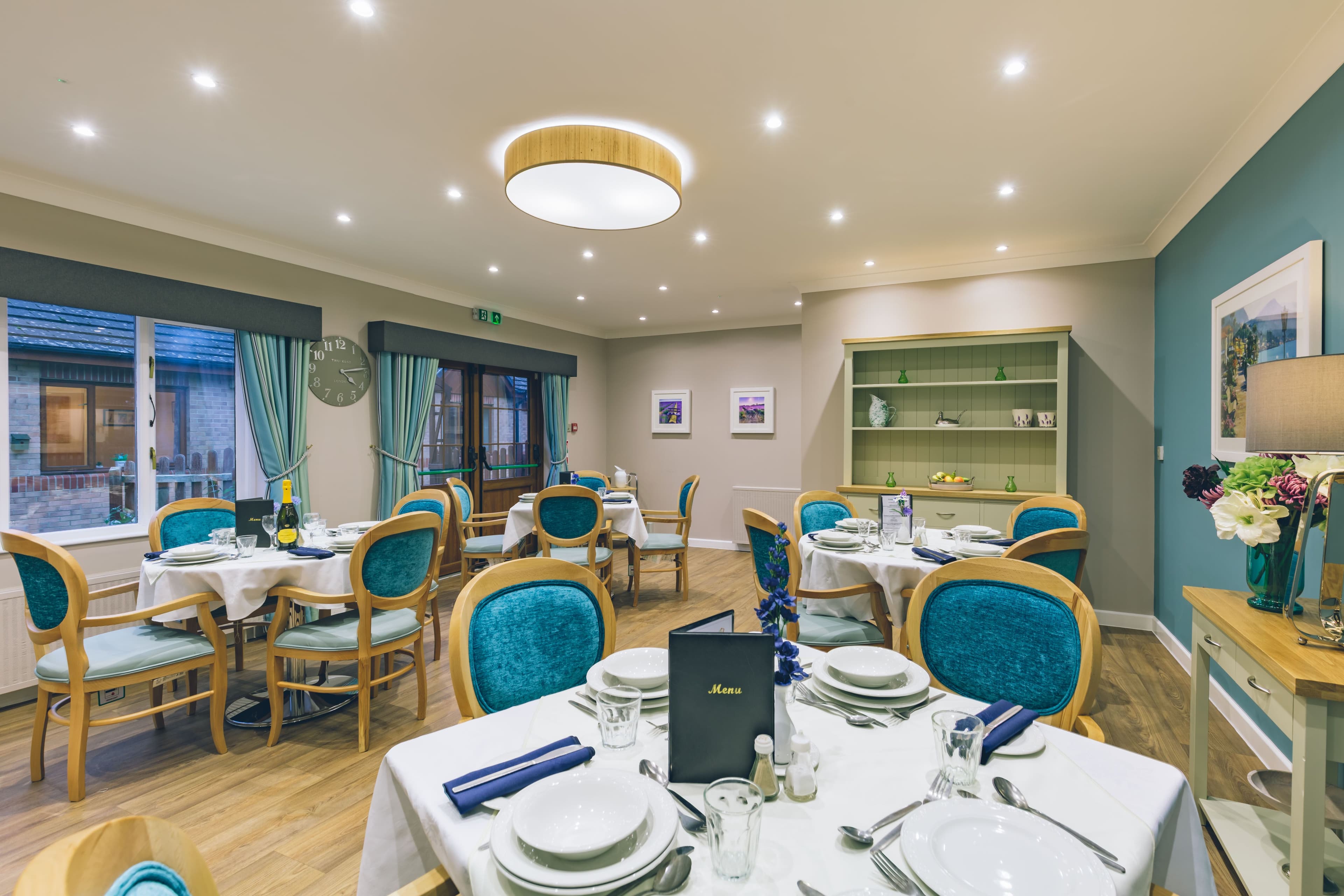 Dining Room of Vecta House Care Home in Newport, Isle of Wight