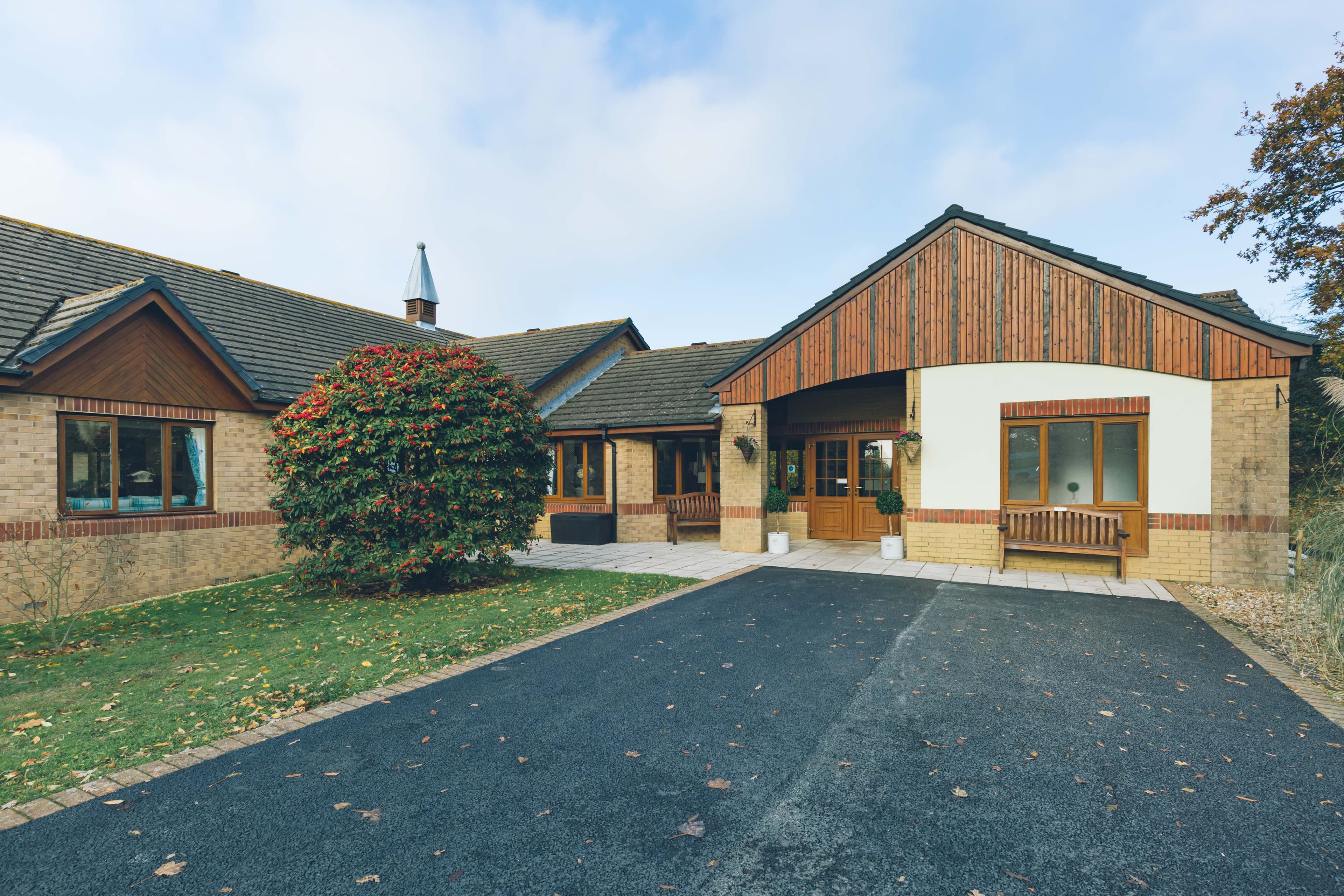 Exterior of Vecta House Care Home in Newport, Isle of Wight