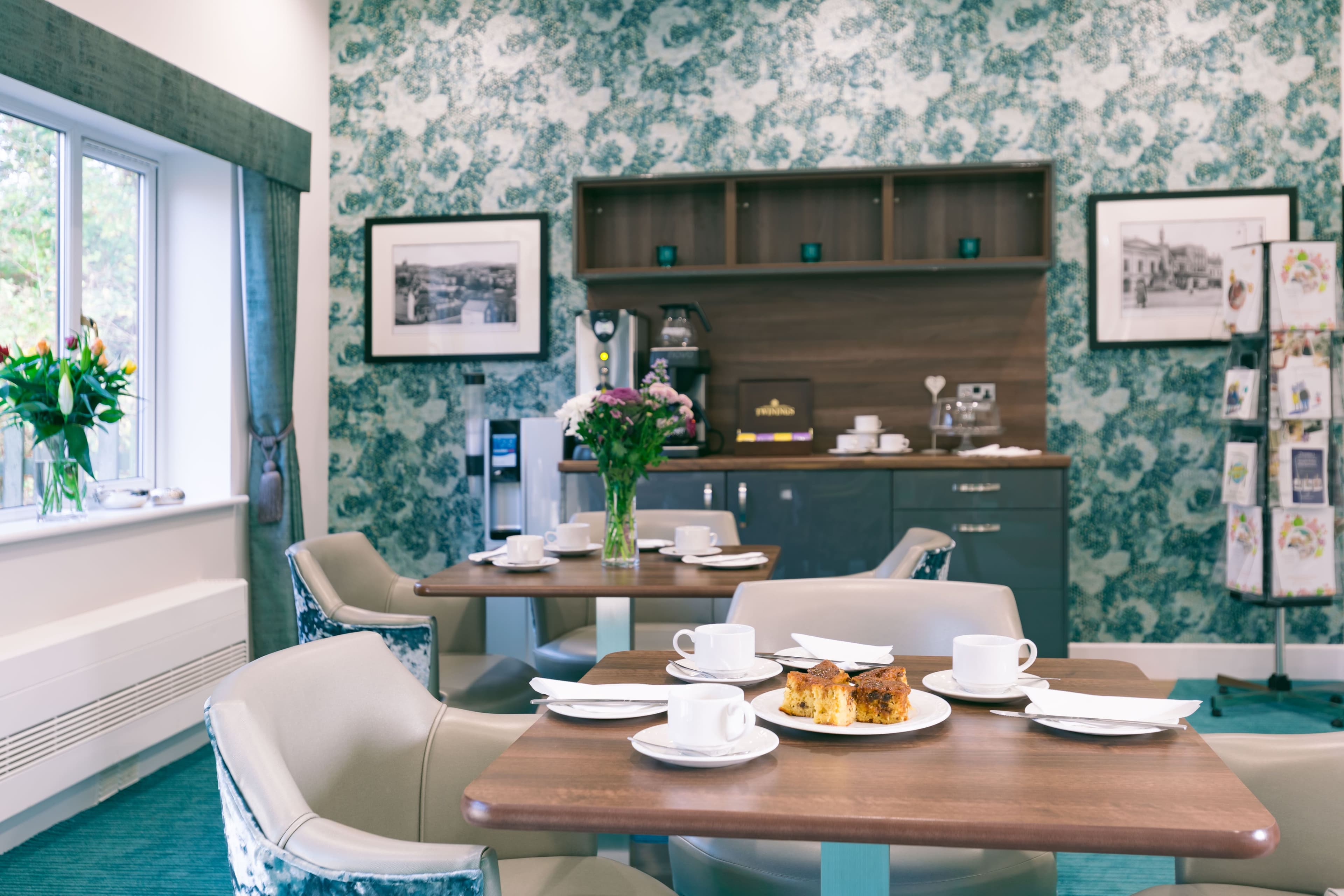 Cafe Bar of Vecta House Care Home in Newport, Isle of Wight