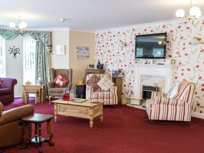 Communal Lounge of Washington Grange Care Home in Washington, Sunderland