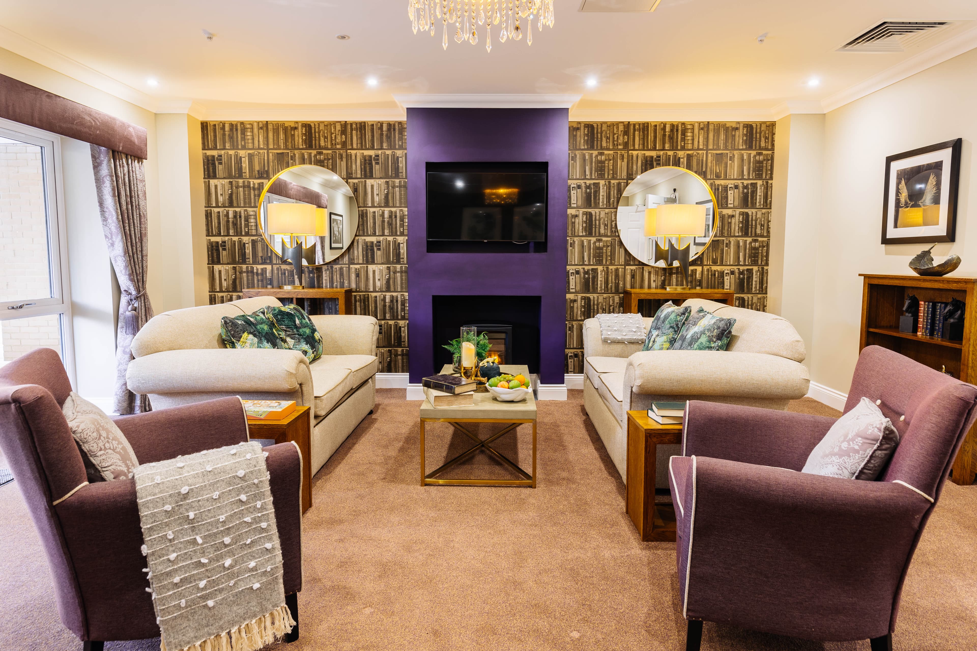 Communal area of Wilton Place in Salisbury, Wiltshire