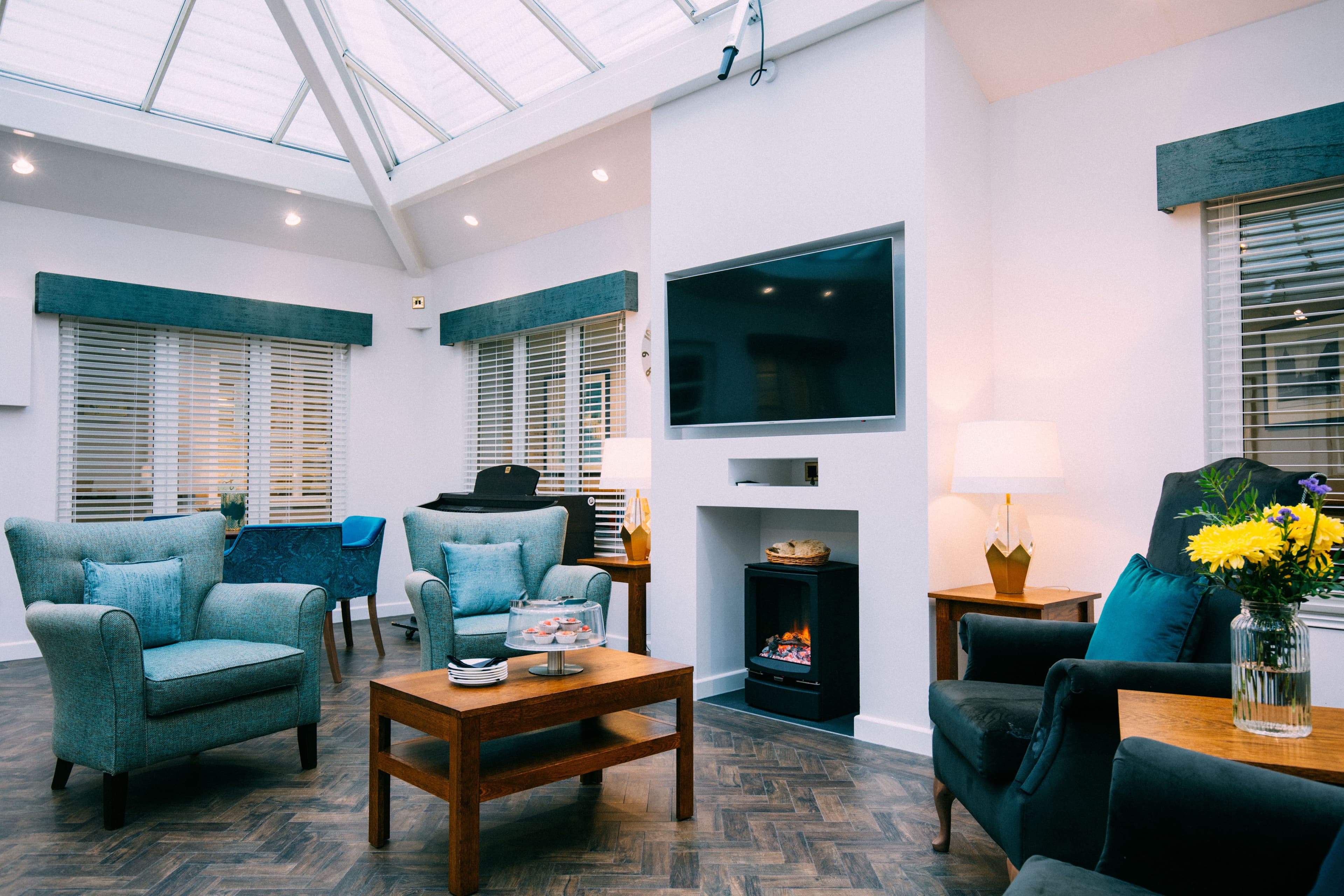 Communal area of Woodside House in Norwich, Norfolk