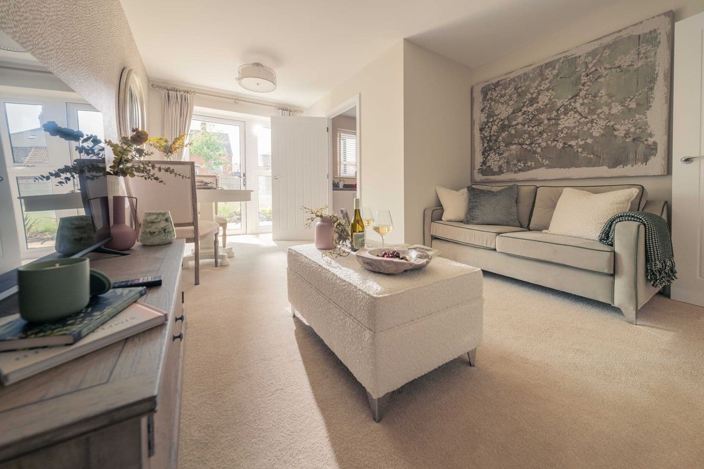 Living Room at Barley Ridge Gardens Retirement Development inStamford
