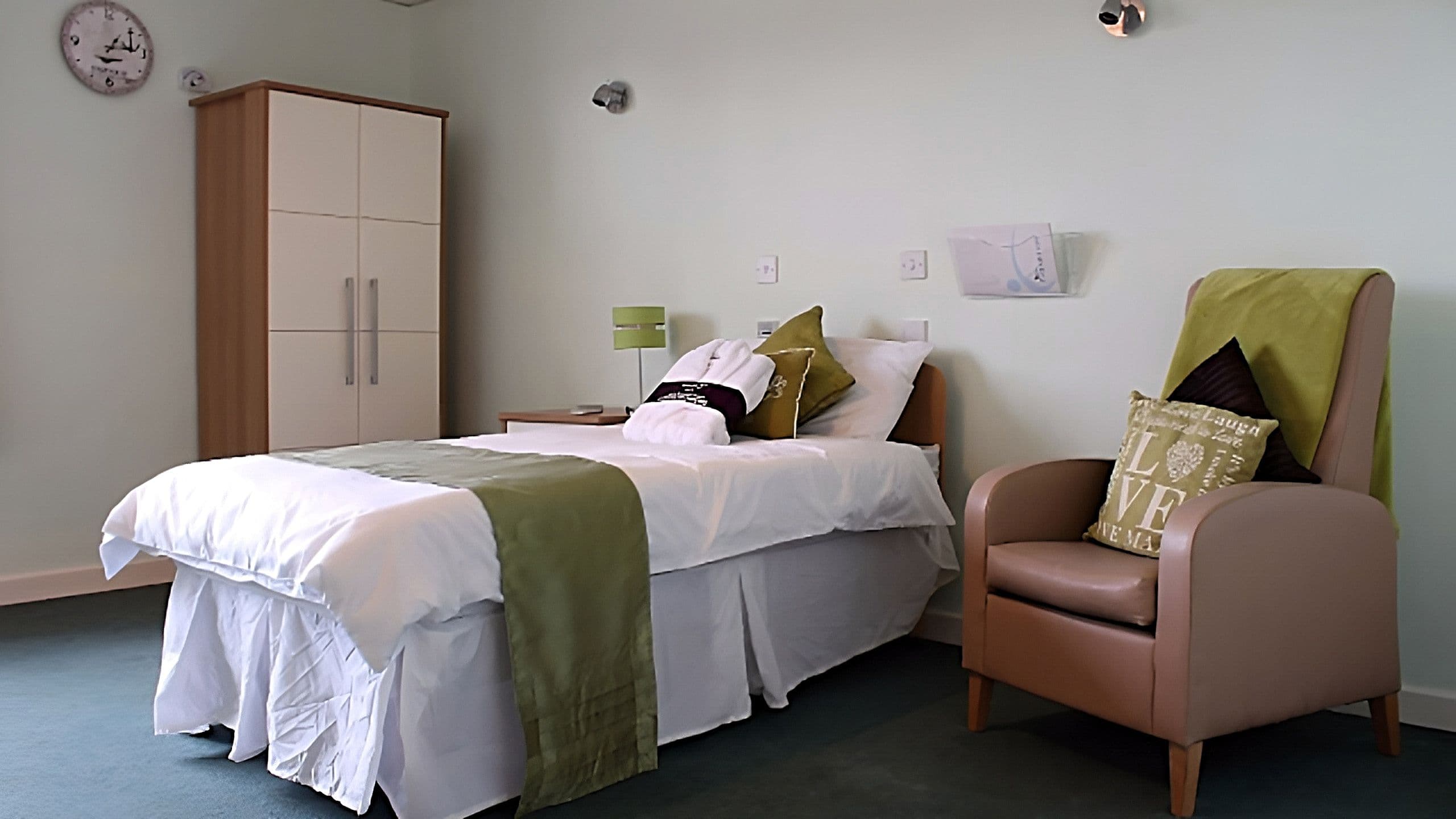 Bedroom at Barnes Court Care Home in Sunderland, Tyne and Wear