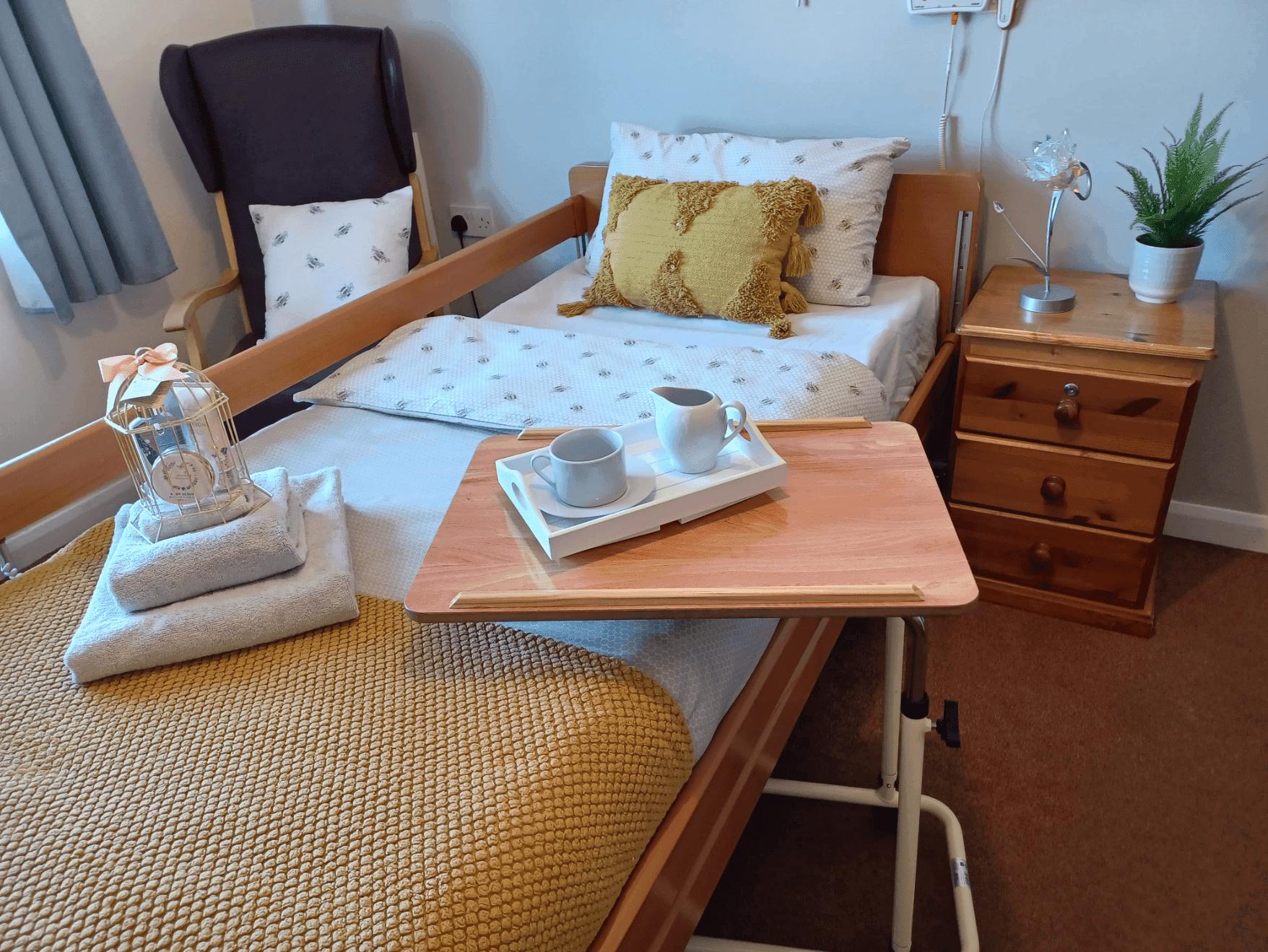 Bedroom of Barnston Court in Wirral, Merseyside