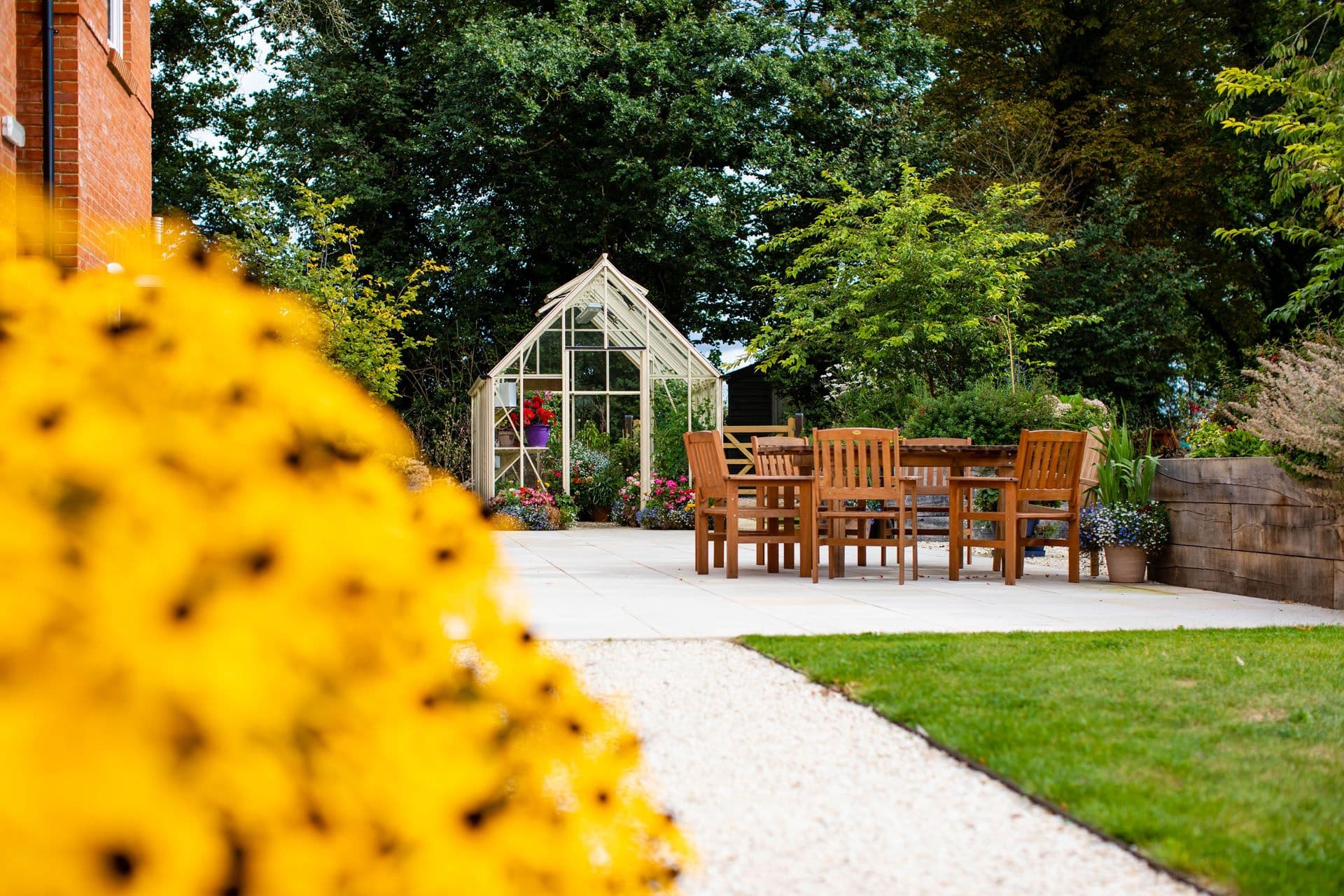 Garden of Bartlett's Care home in Aylesbury