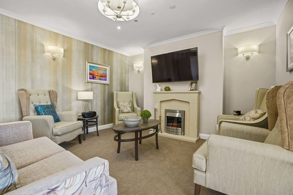 Communal Lounge at Barton Manor Care Home in wisbech Cambridgeshire