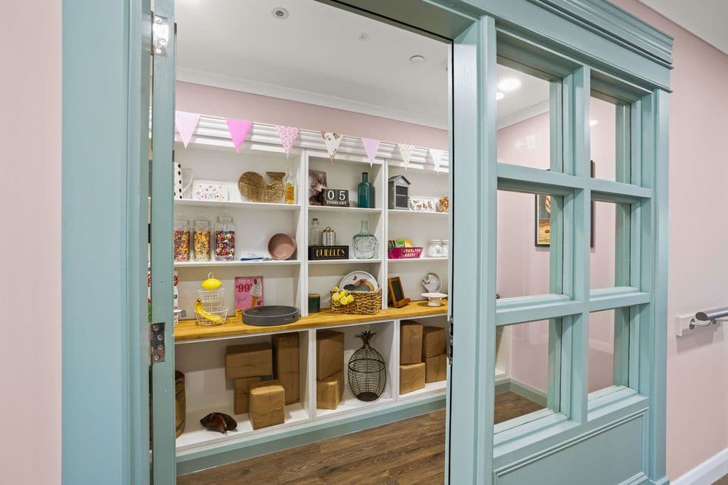 Sweet Shop at Barton Manor Care Home in wisbech Cambridgeshire