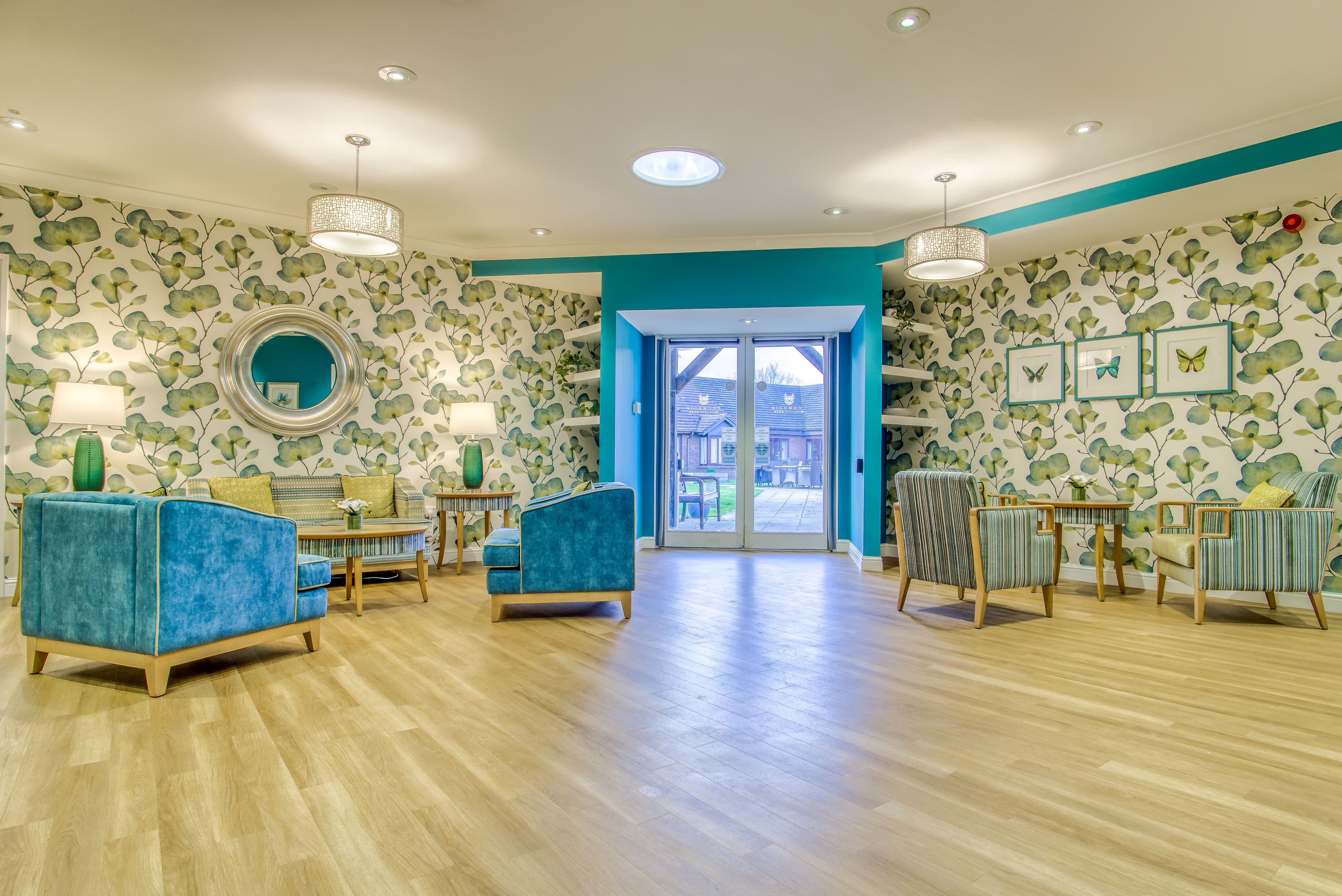 Lounge of Richmond Village Bede Care Home in Bedworth, Warwickshire