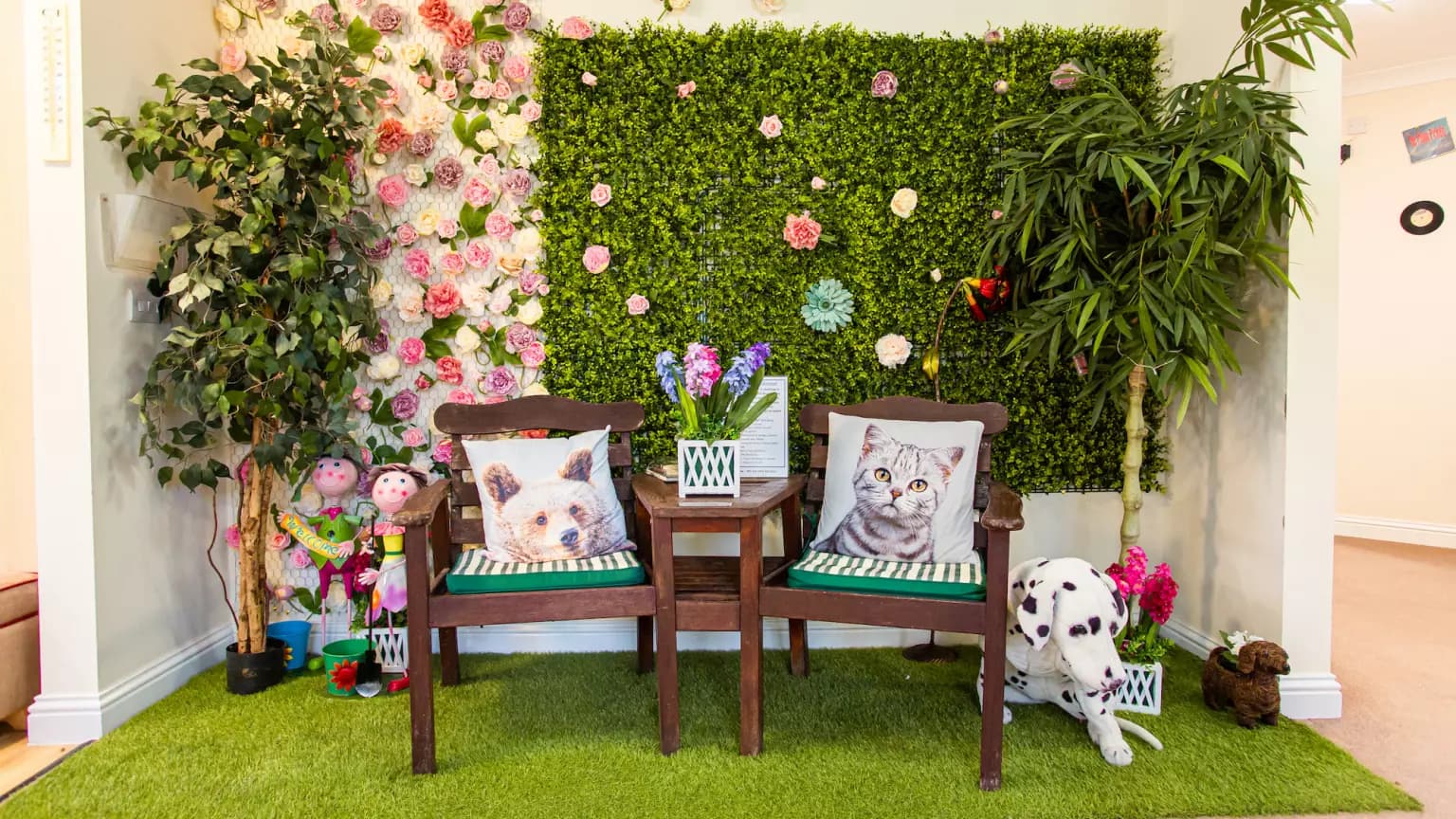 Garden room of Belmont View care home in Hoddesdon, Hertfordshire