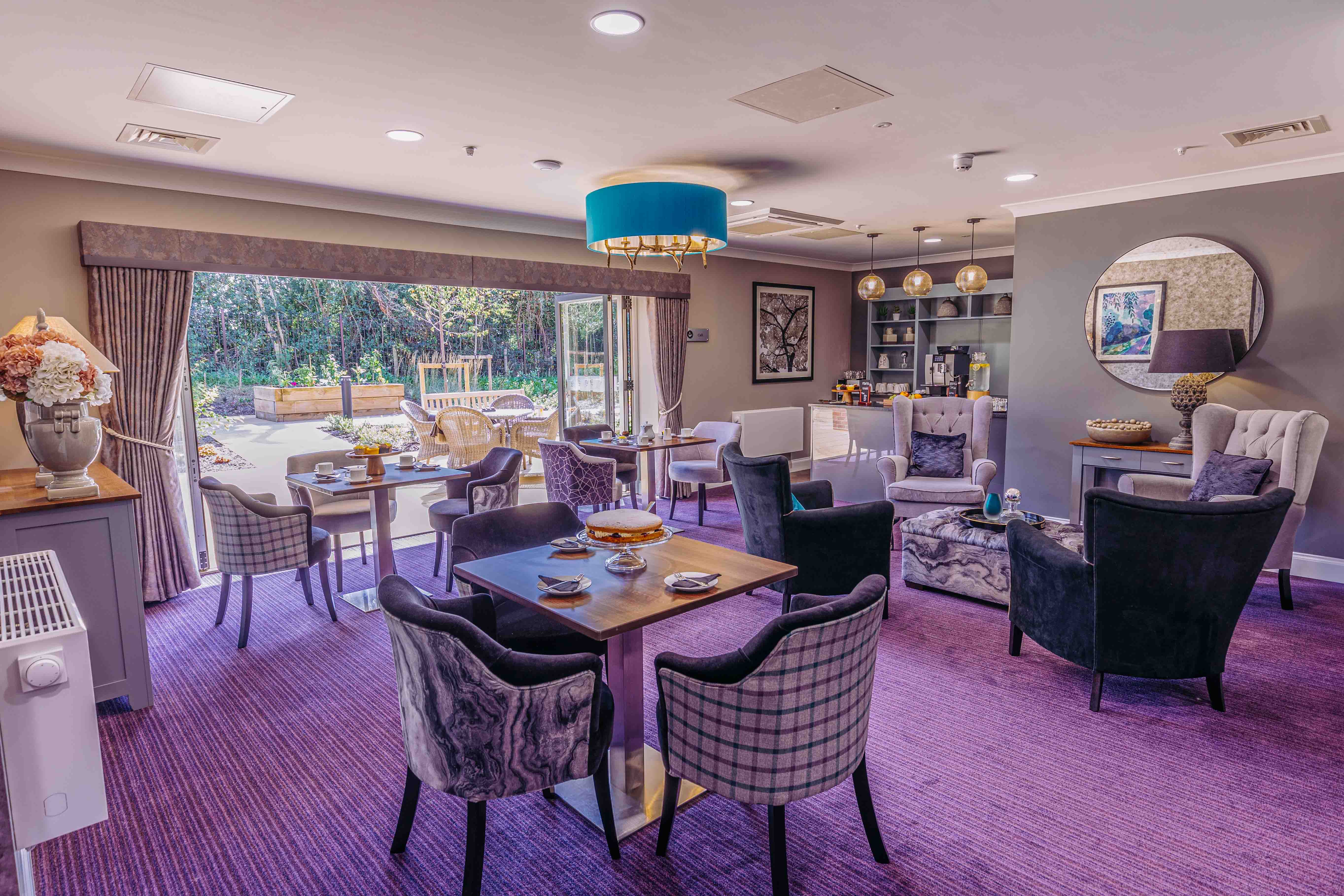 Cafe at Bere Grove Care Home in Horndean, East Hampshire