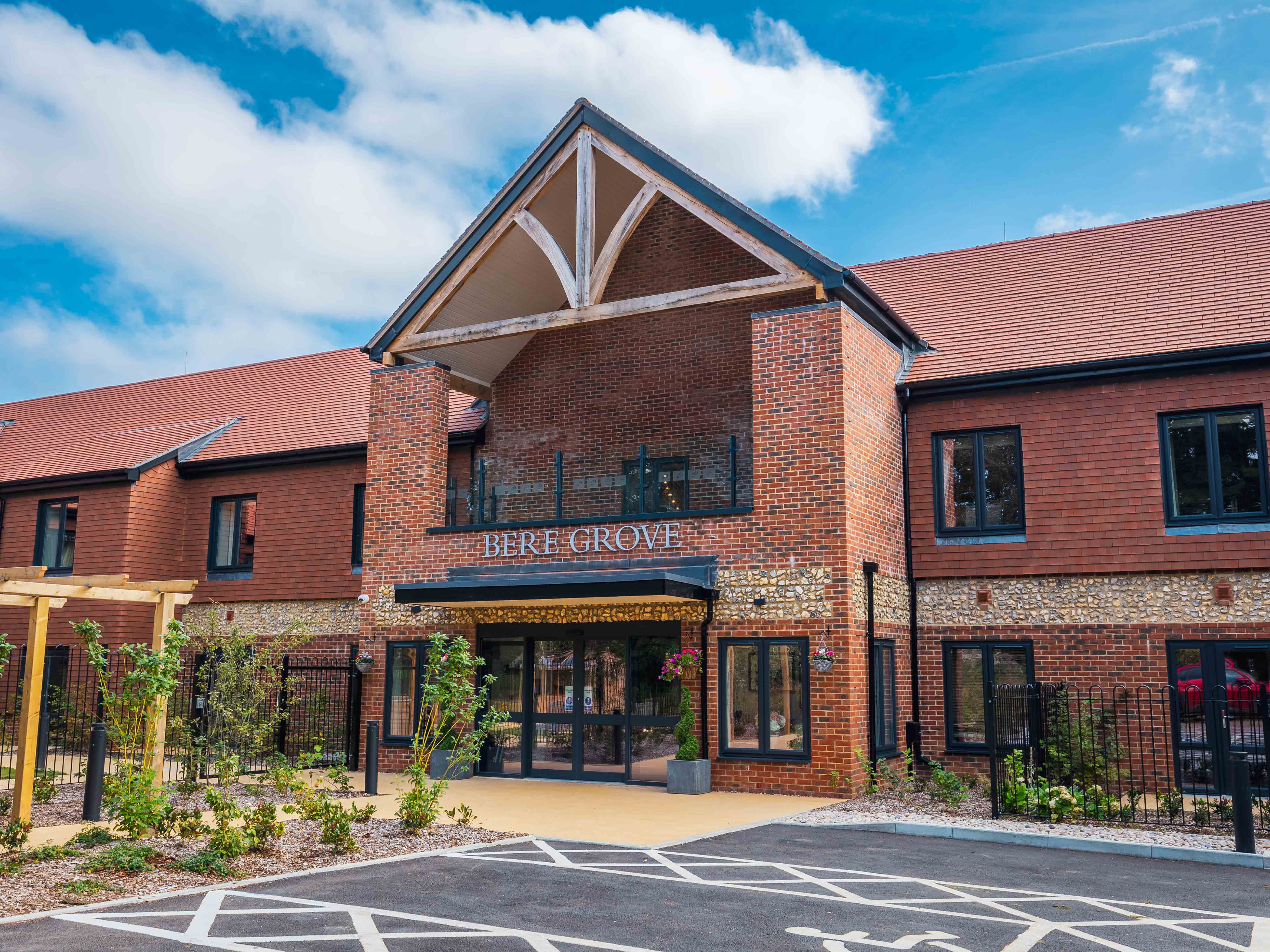 Exterior of Bere Grove Care Home in Horndean, East Hampshire