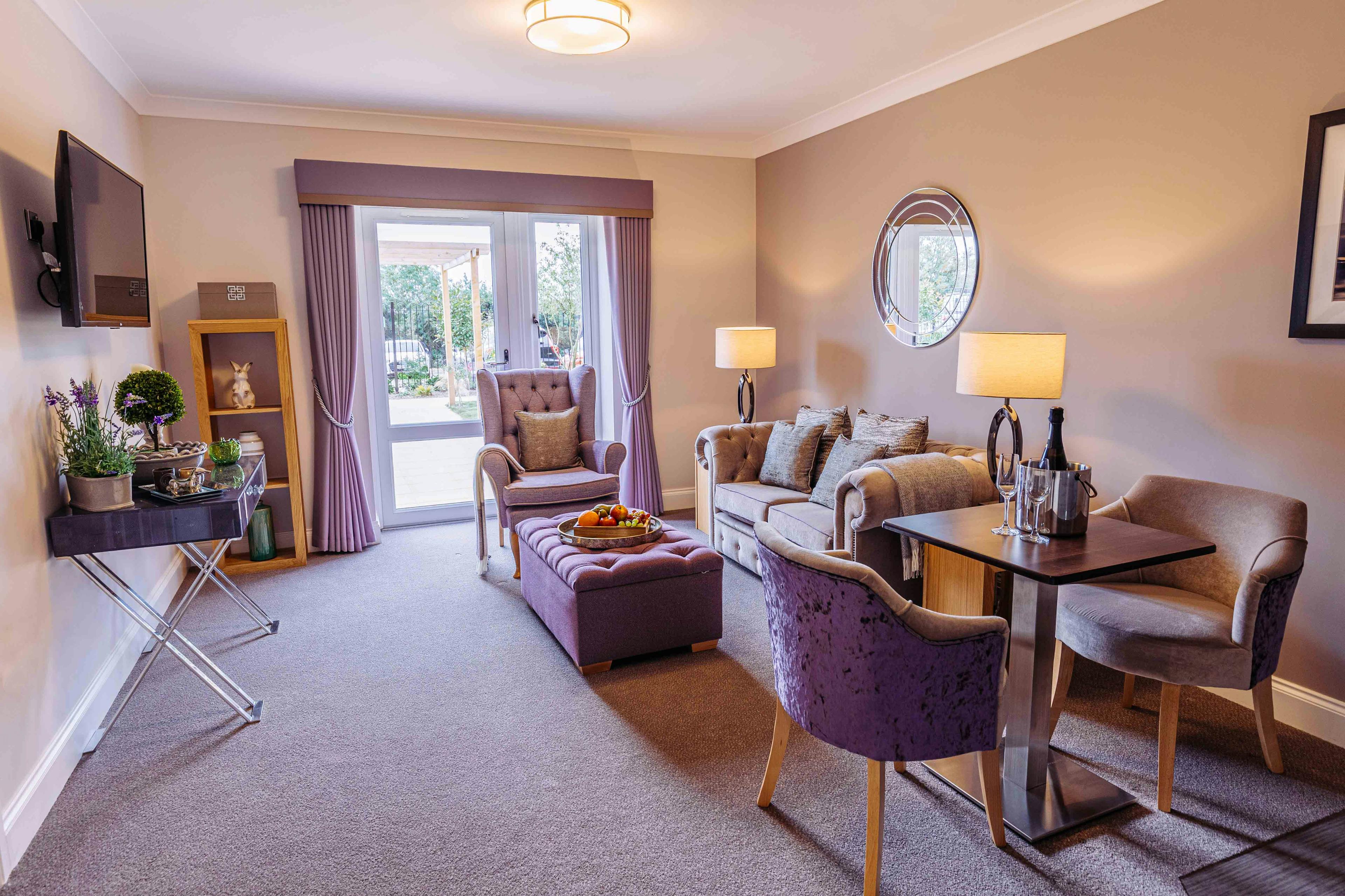 Bedroom at Bere Grove Care Home in Horndean, East Hampshire