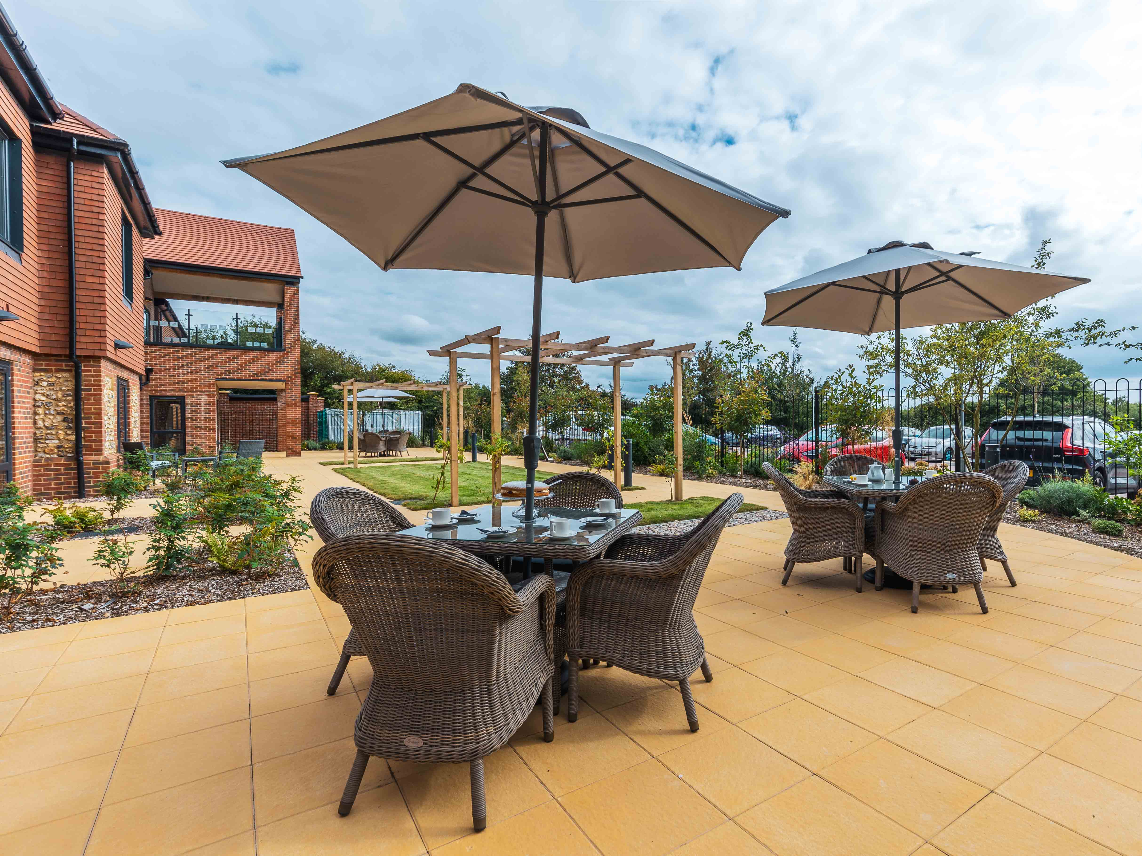 Garden at Bere Grove Care Home in Horndean, East Hampshire