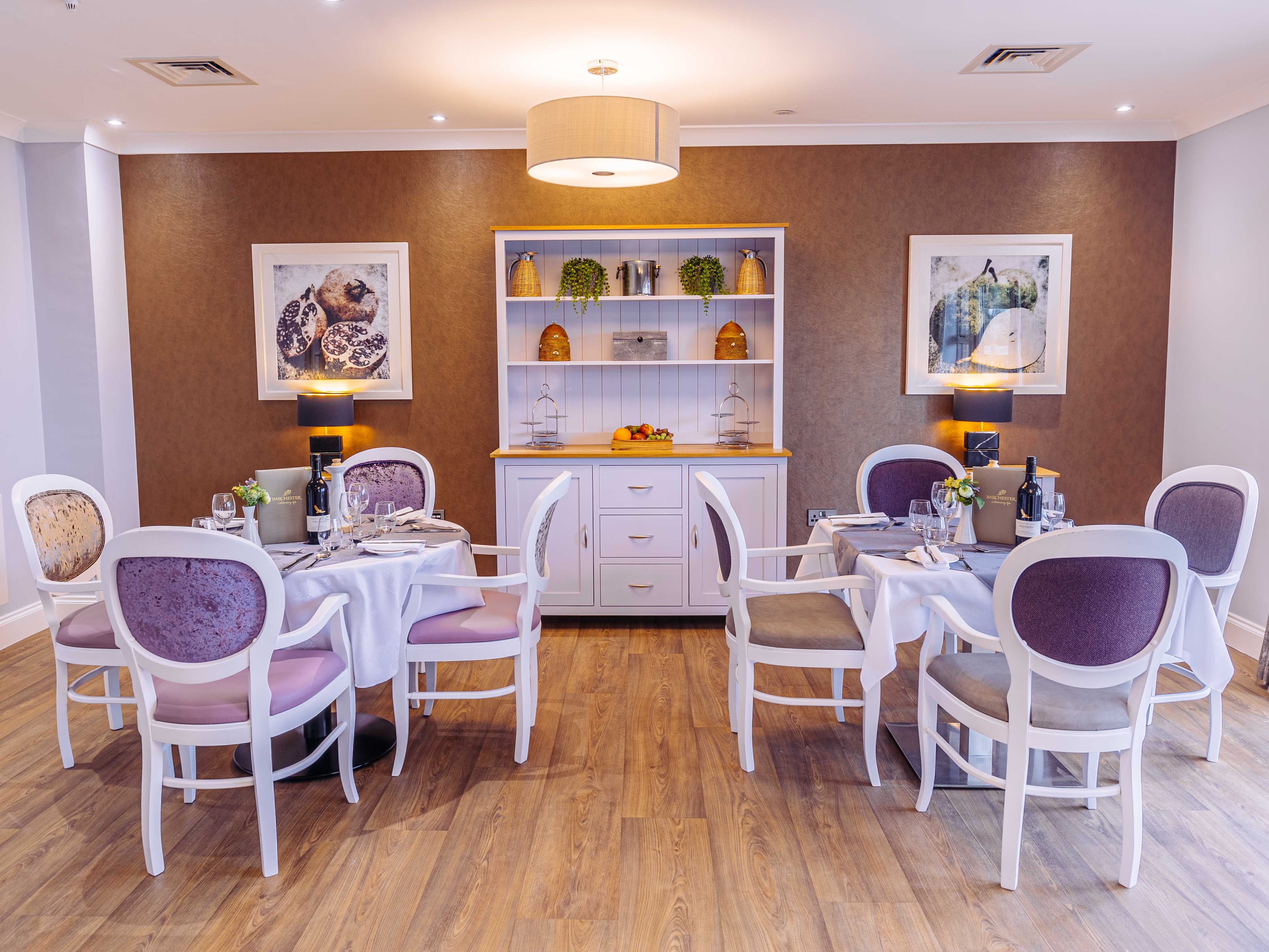 Dining Area at Bere Grove Care Home in Horndean, East Hampshire