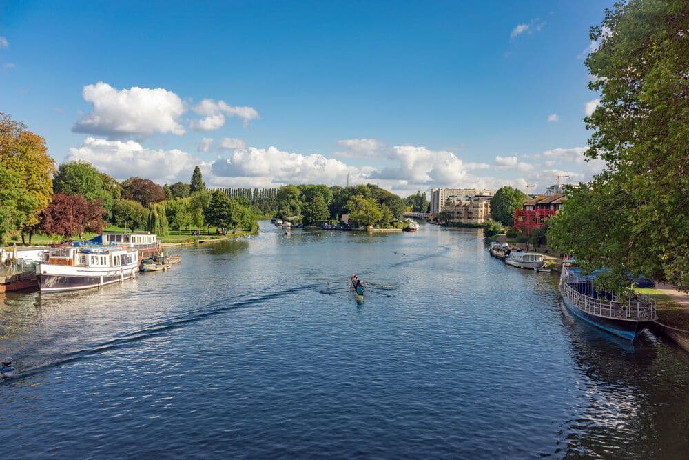 The river at Reading in Berkshire