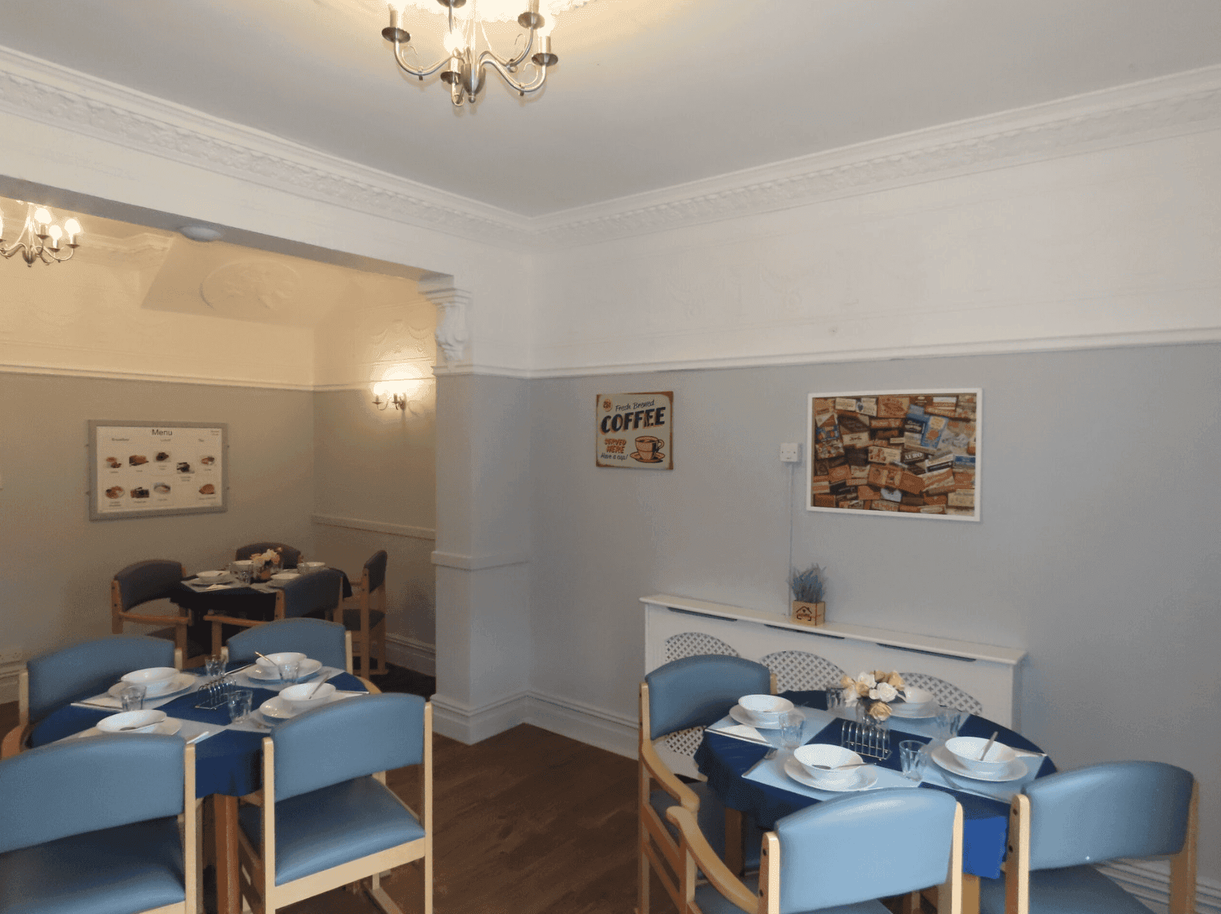 Dining room of Berwick House in Blackpool, Lancashire