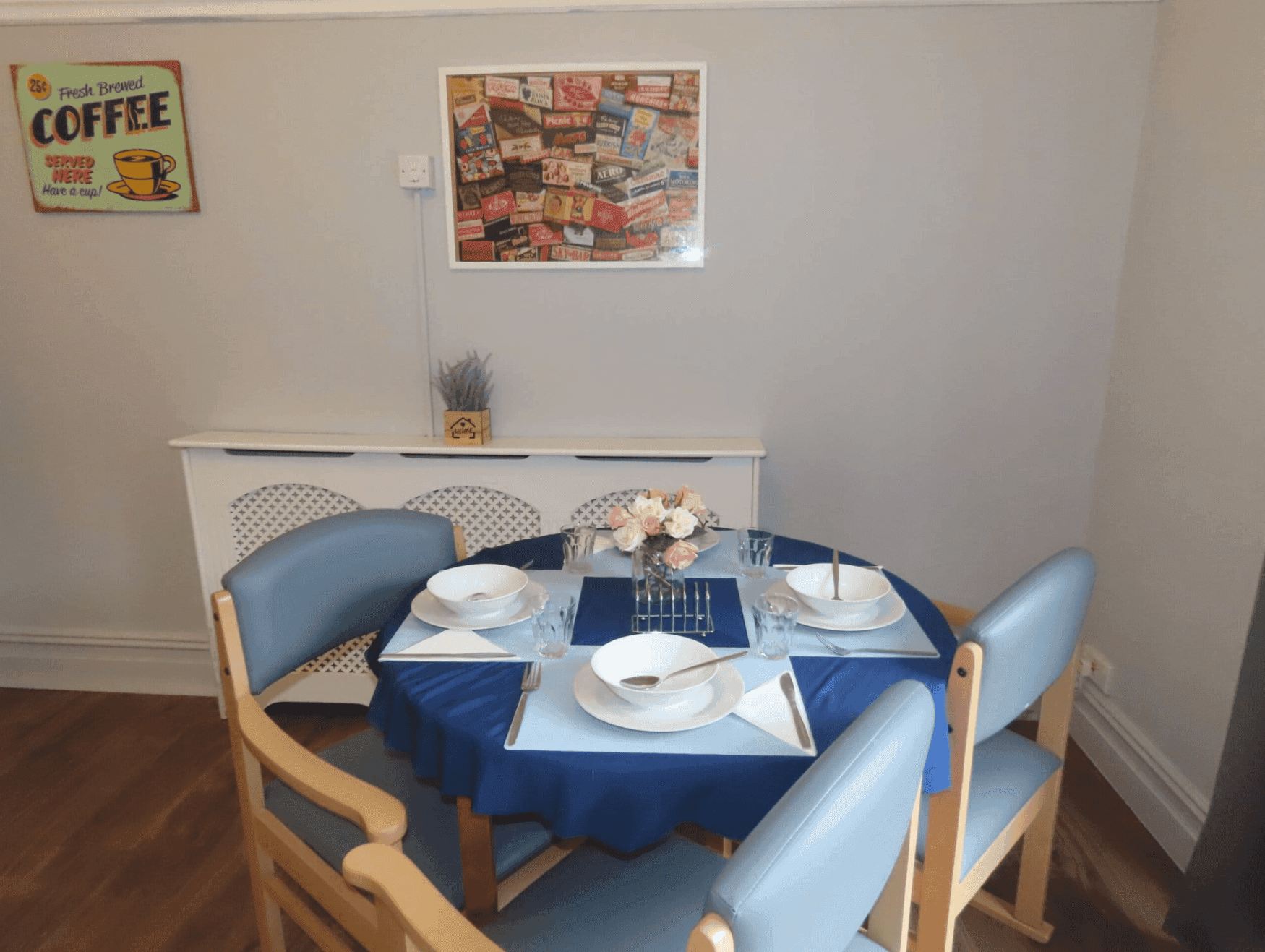 Dining room of Berwick House in Blackpool, Lancashire