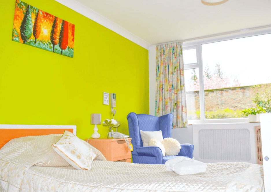 Bedroom of Bilton Hall in Harrogate, Yorkshire