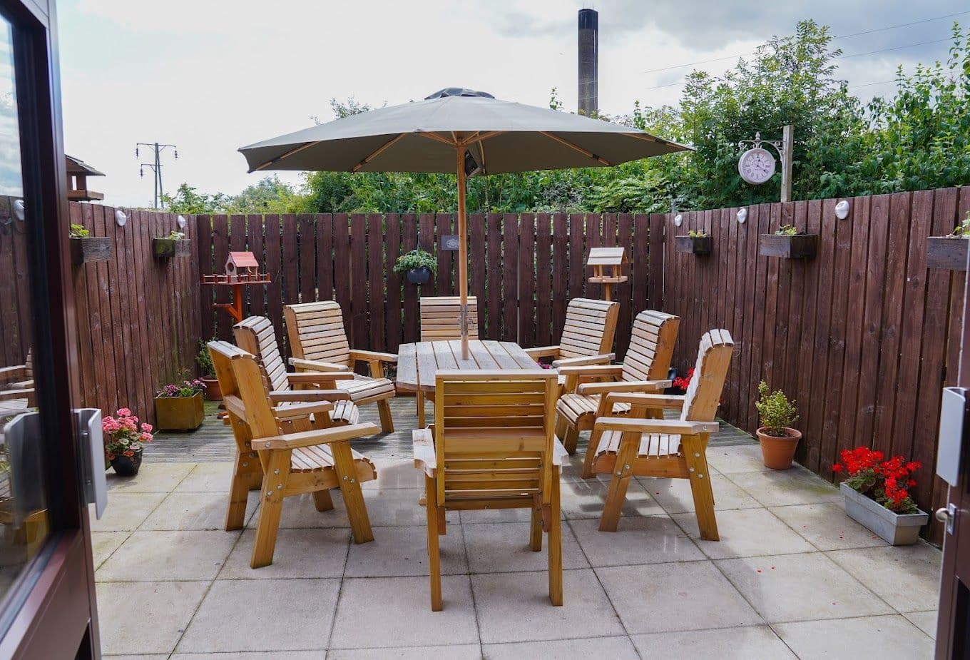 Garden at Birchwood Court Care Home in Peterlee, County Durham