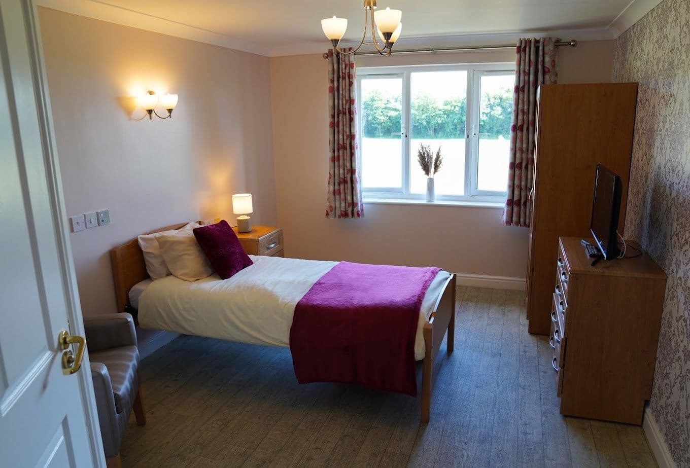 Bedroom at Birchwood Court Care Home in Peterlee, County Durham