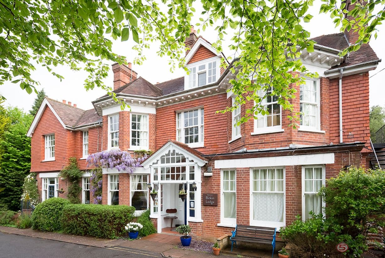 Exterior of Birkin Lodge Care Home in Tunbridge Wells, Kent