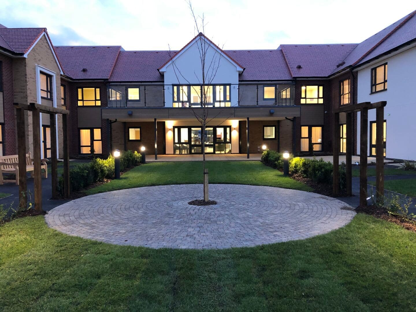 Garden at Bishop's Cleeve Care Home in Cheltenham, Gloucestershire