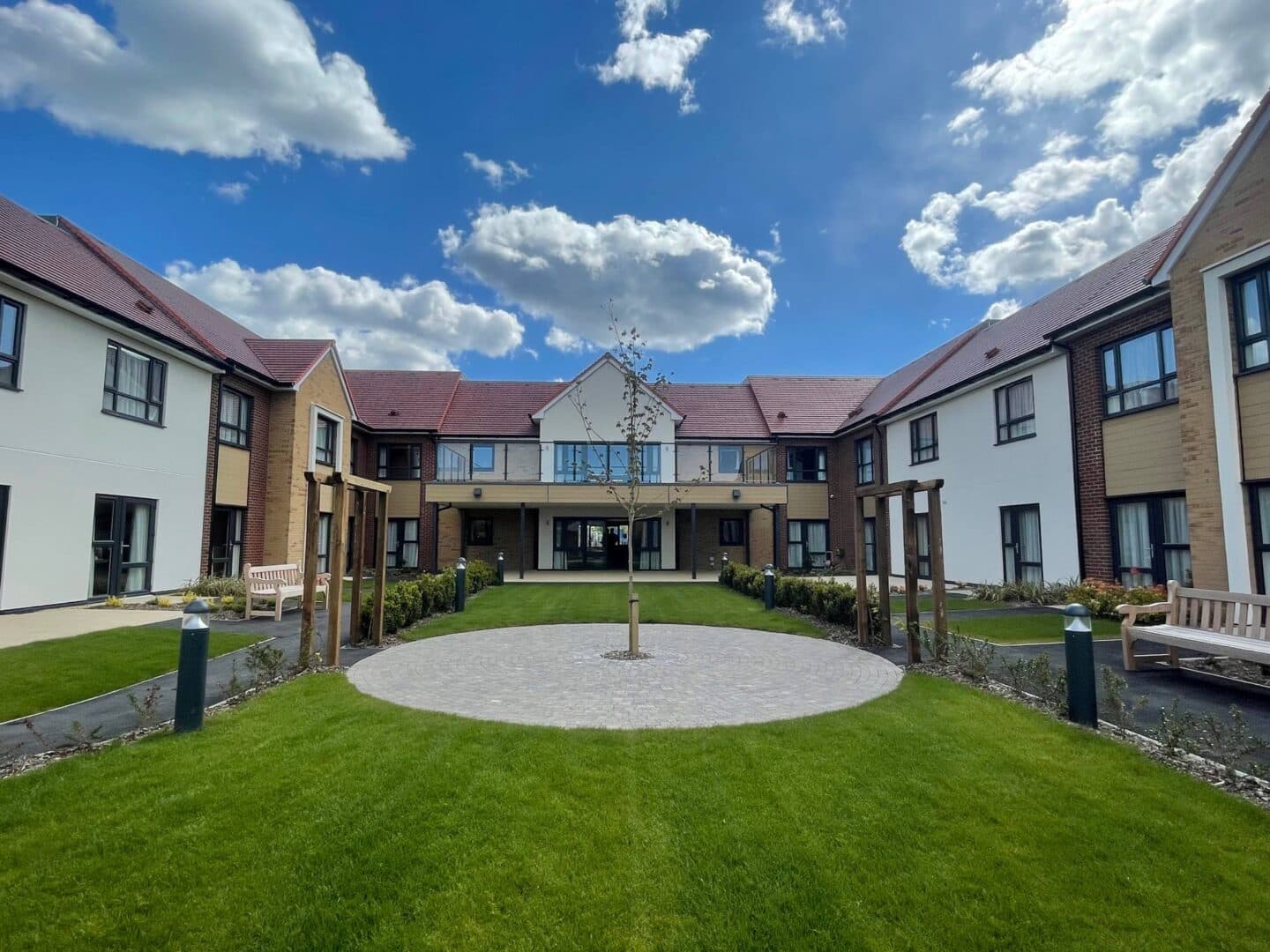 Garden at Bishop's Cleeve Care Home in Cheltenham, Gloucestershire