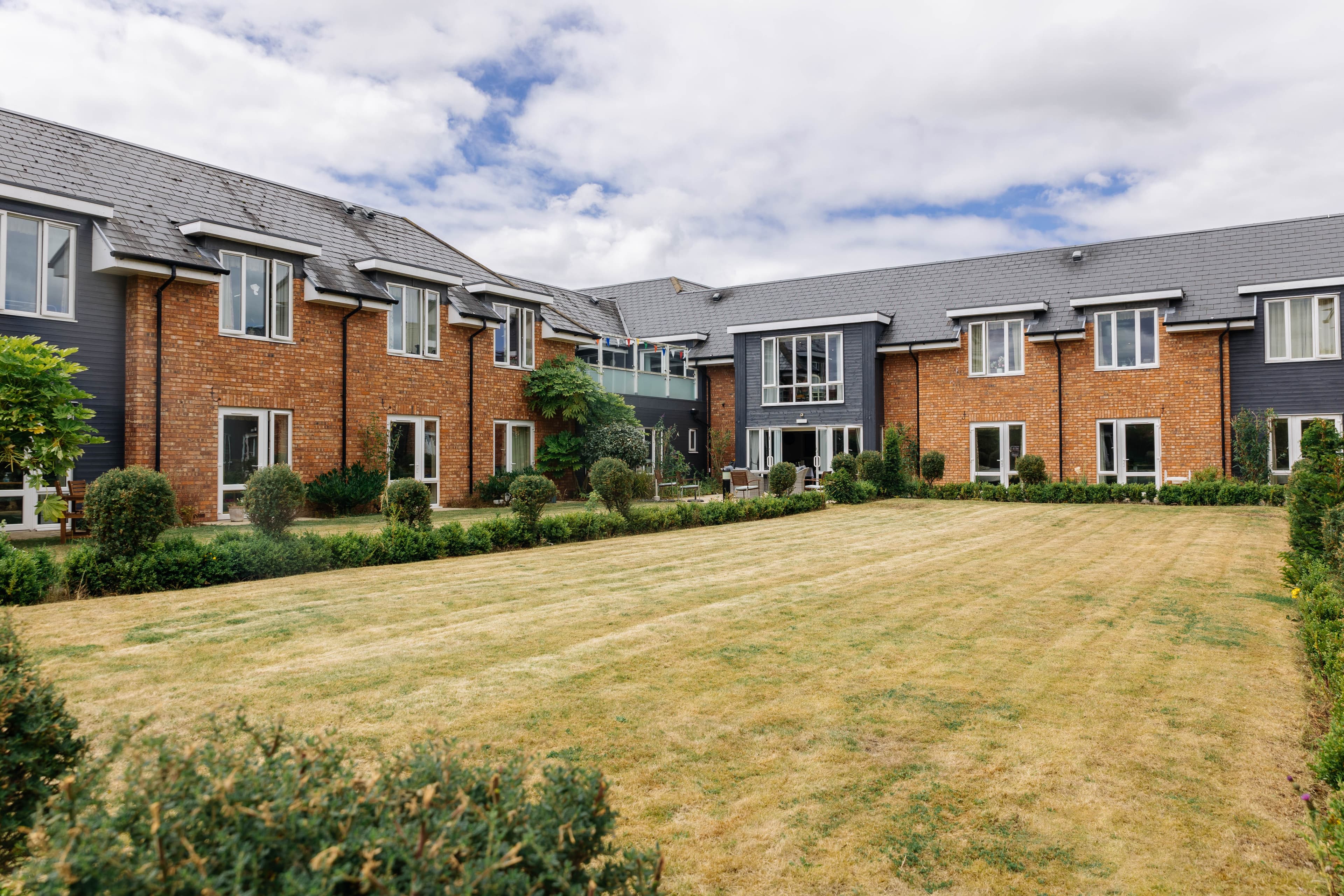 Garden at Oak Grange Care Home in Chester, Cheshire