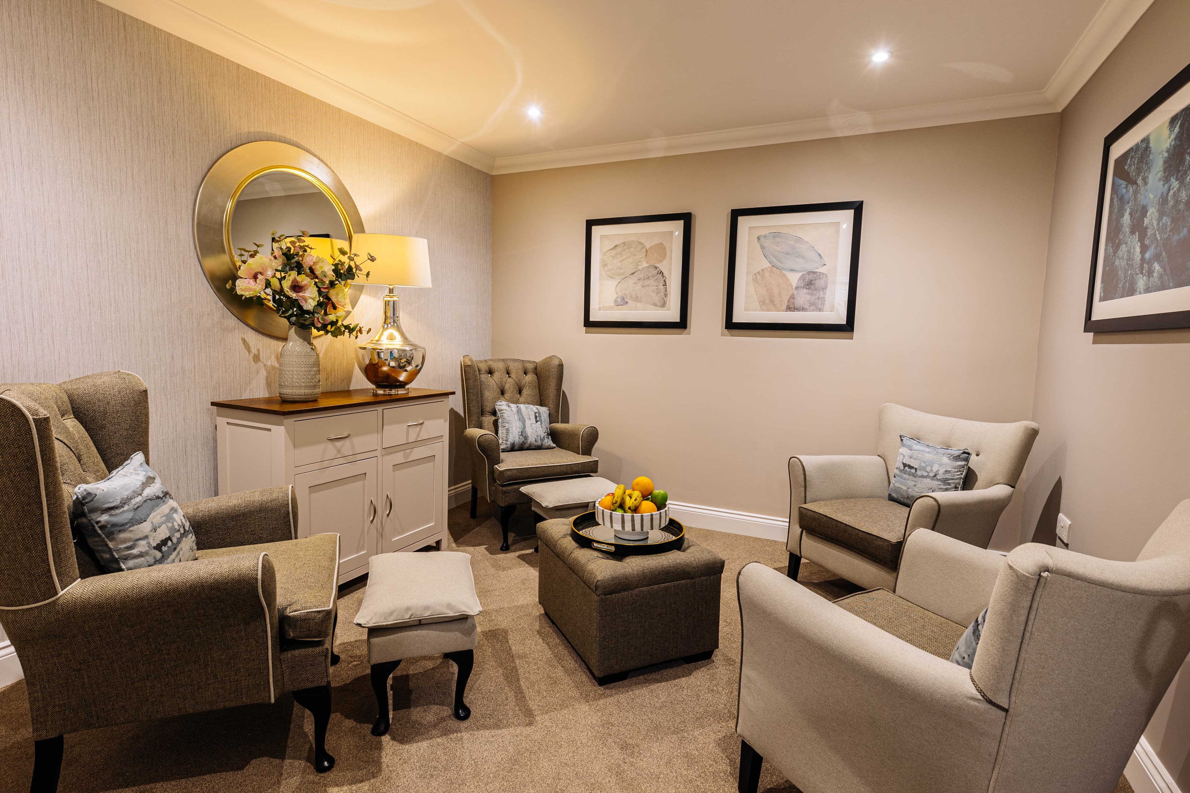 Communal  Area at Oak Grange Care Home in Chester, Cheshire