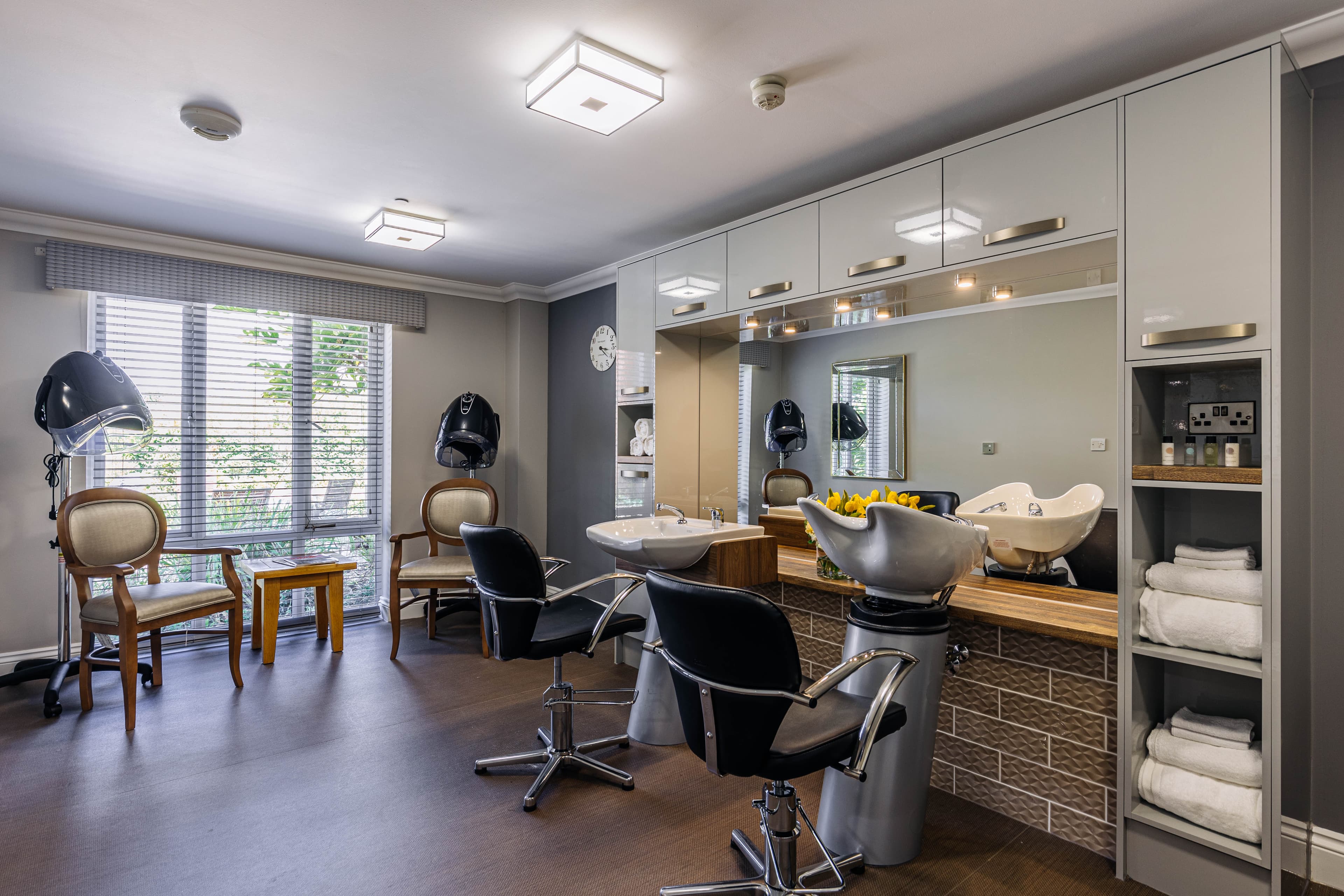 Salon at Oak Grange Care Home in Chester, Cheshire