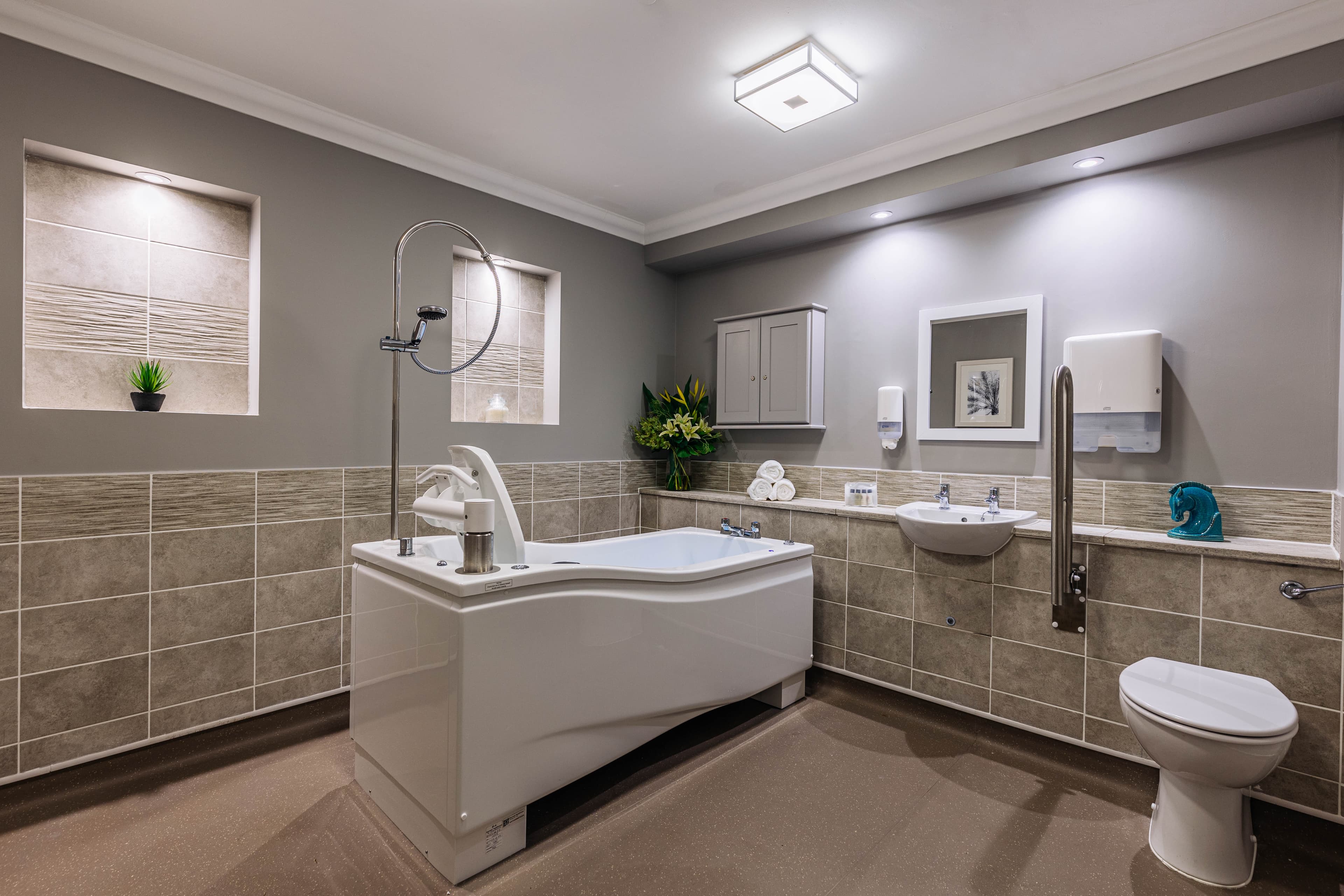 Spa Bathroom at Oak Grange Care Home in Chester, Cheshire