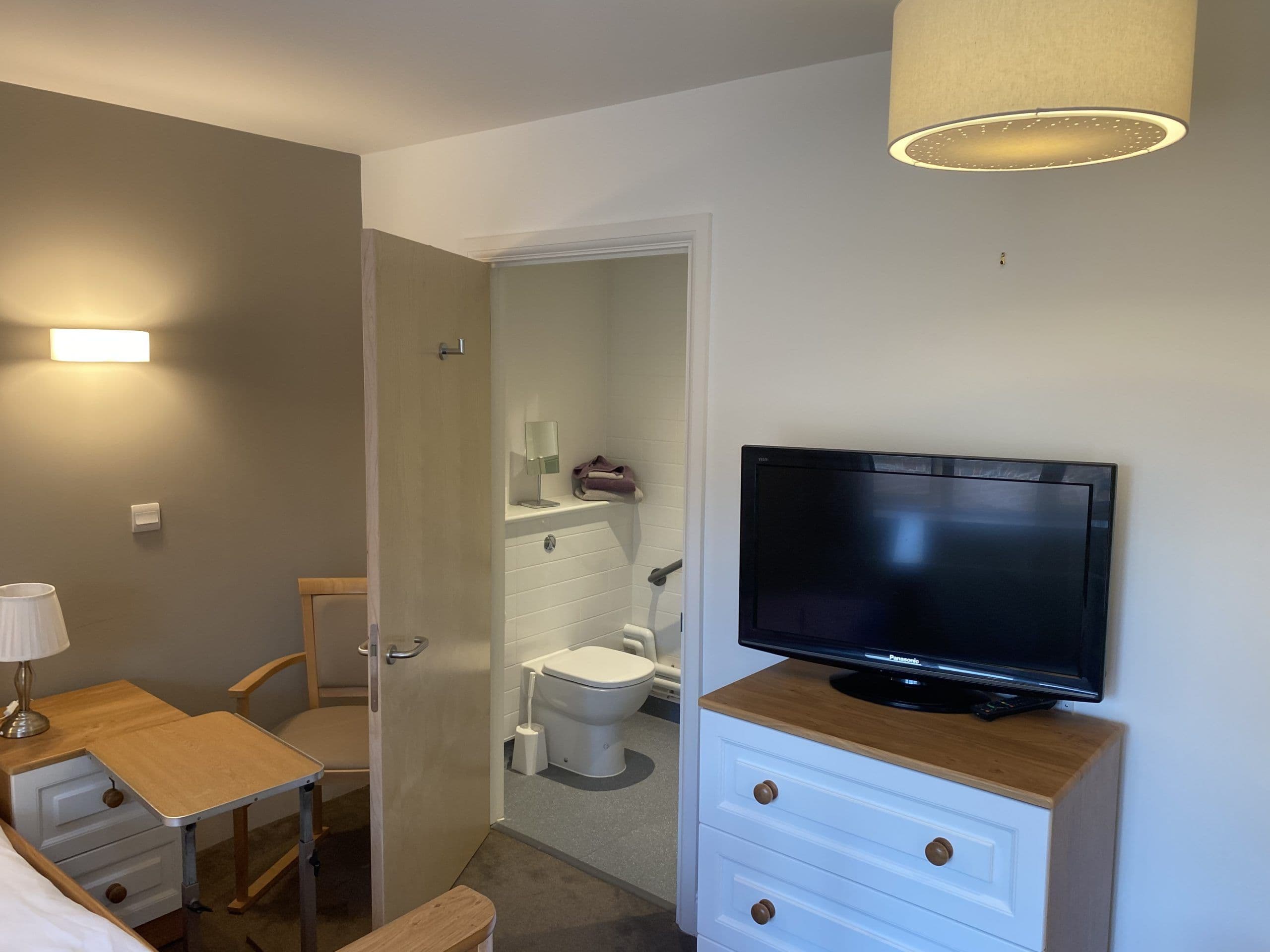 Bedroom at Borovere Care Home, Alton, Hampshire