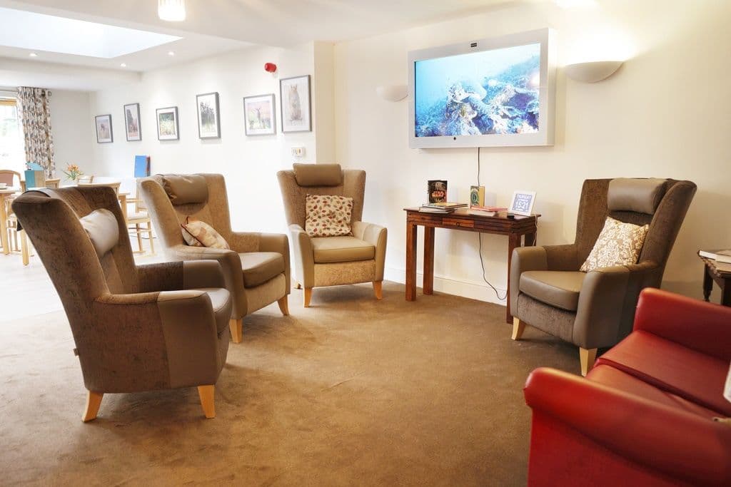 Lounge at Borovere Care Home, Alton, Hampshire