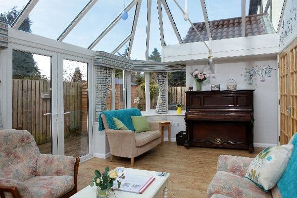 Lounge at Bowerfield House Care Home in Stockport, Greater Manchester