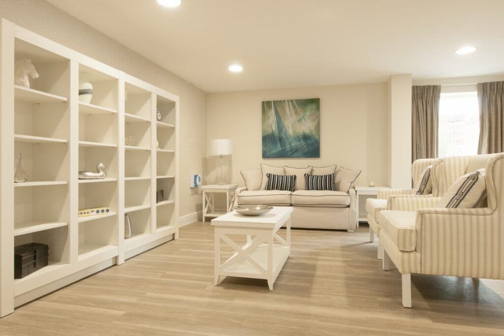 Communal Lounge at Bowles Court Retirement Development in Chippenham, Wiltshire