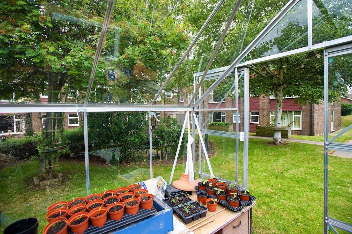 Garden at Bradwell Court Care Home in Congleton, Cheshire East