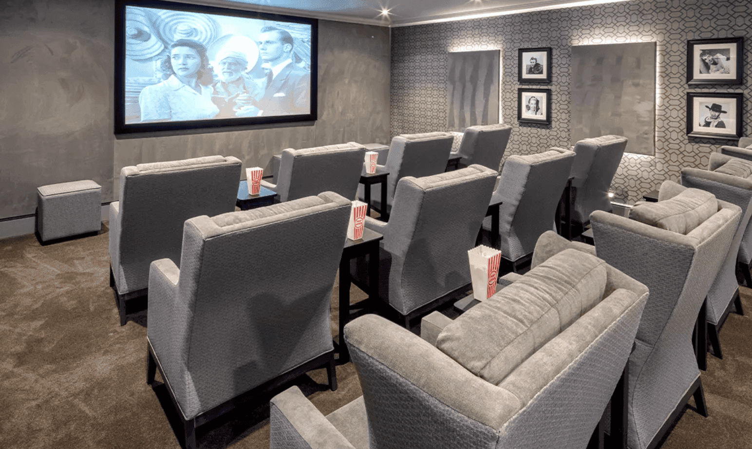 Cinema at Braintree Mews Care Home in Braintree, Essex