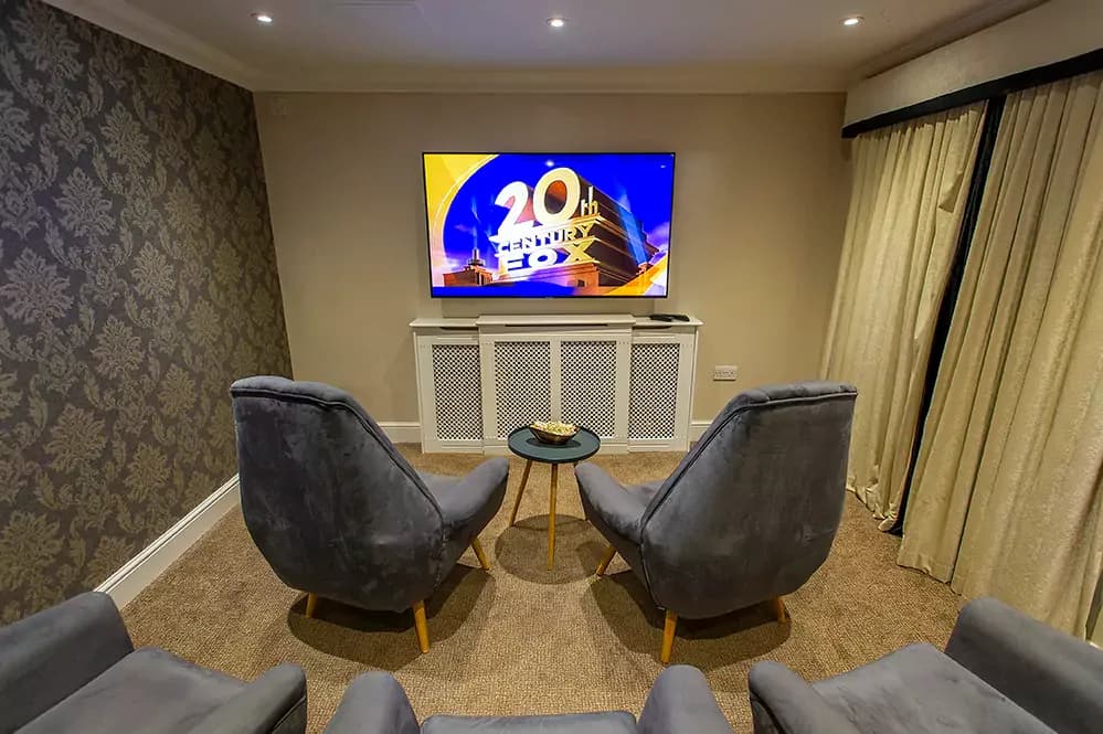 Cinema at Bramley Court Care Home in Cambridge, Cambridgeshire