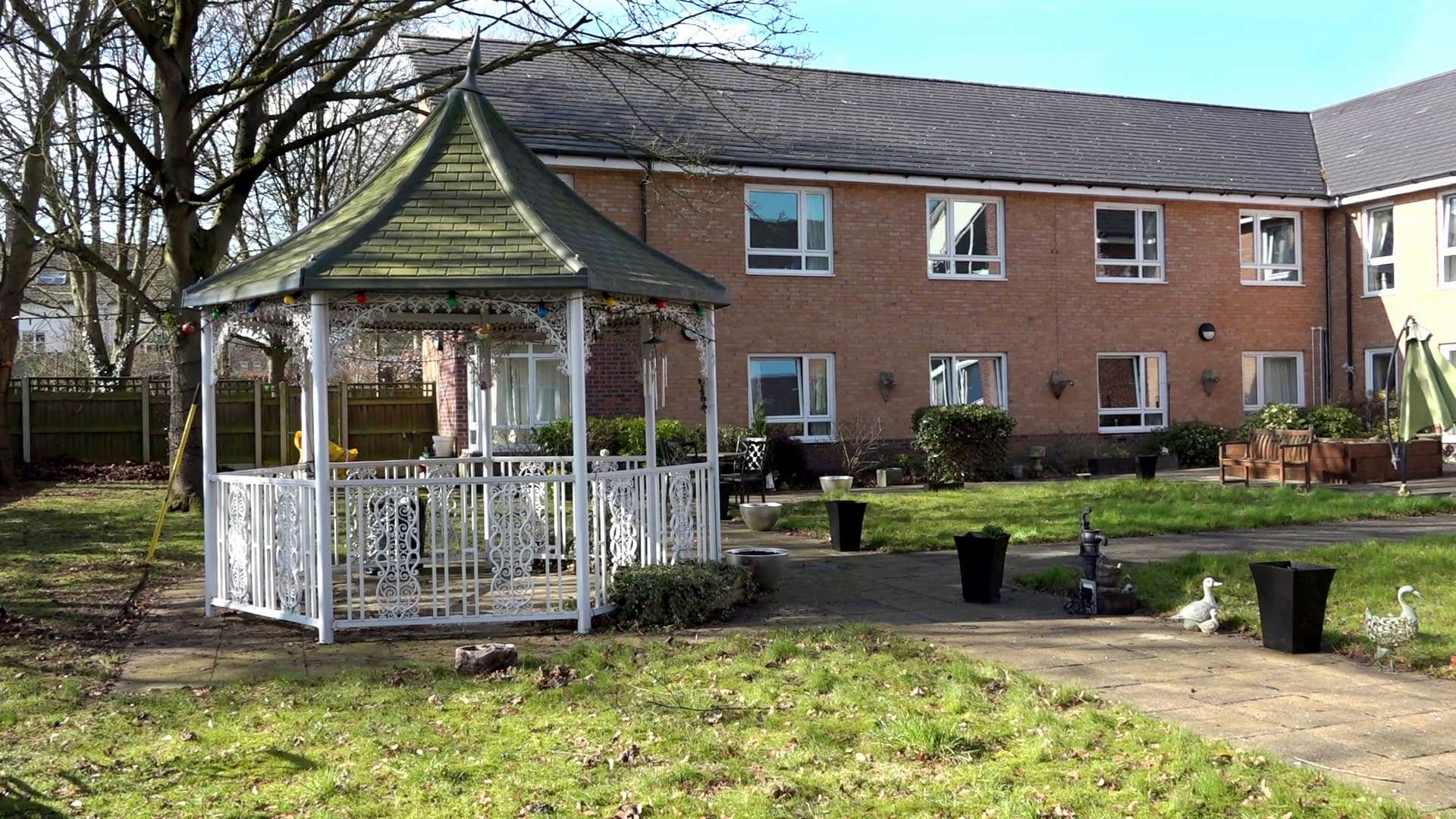 Exterior of Brampton Lodge Care Home in Warrington, Cheshire