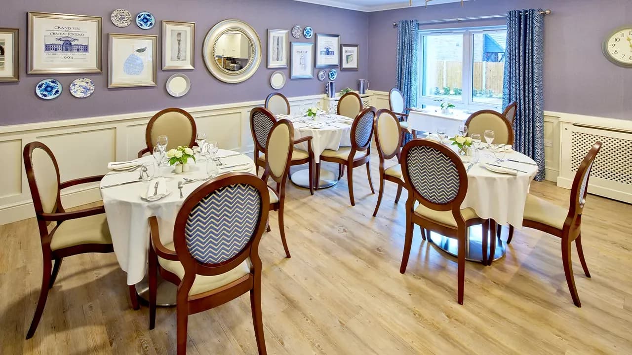 Dining Room at Bridge Manor Care Home in Wolverhampton, West Midlands