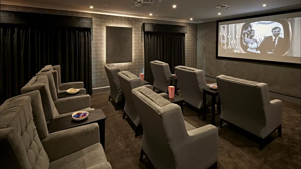 Cinema at Bridge Manor Care Home in Wolverhampton, West Midlands