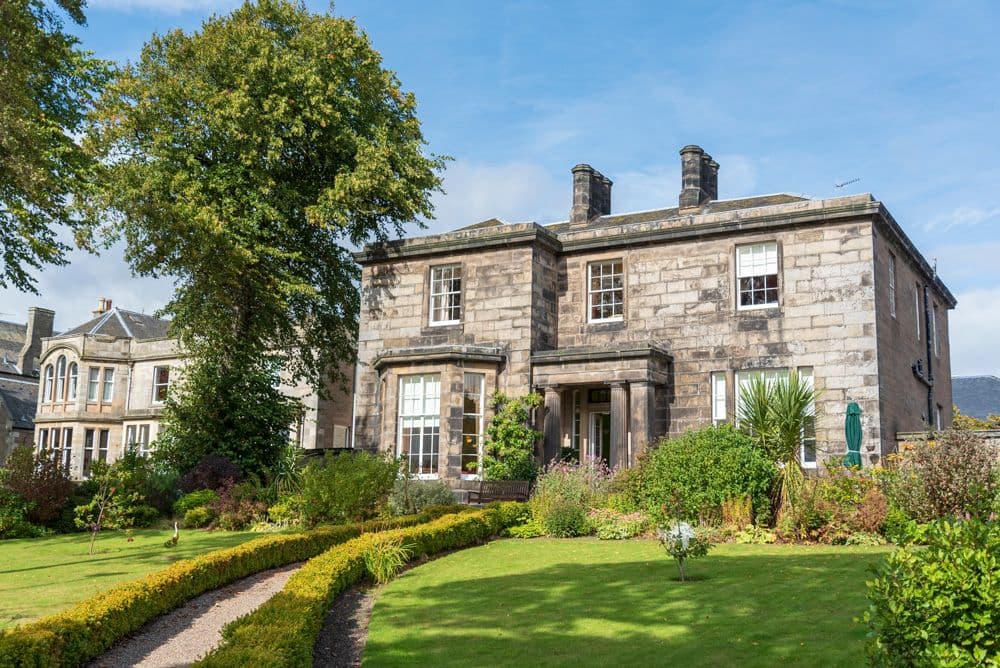 Exterior of Bridge view Care hHome in Dundee, Scotland