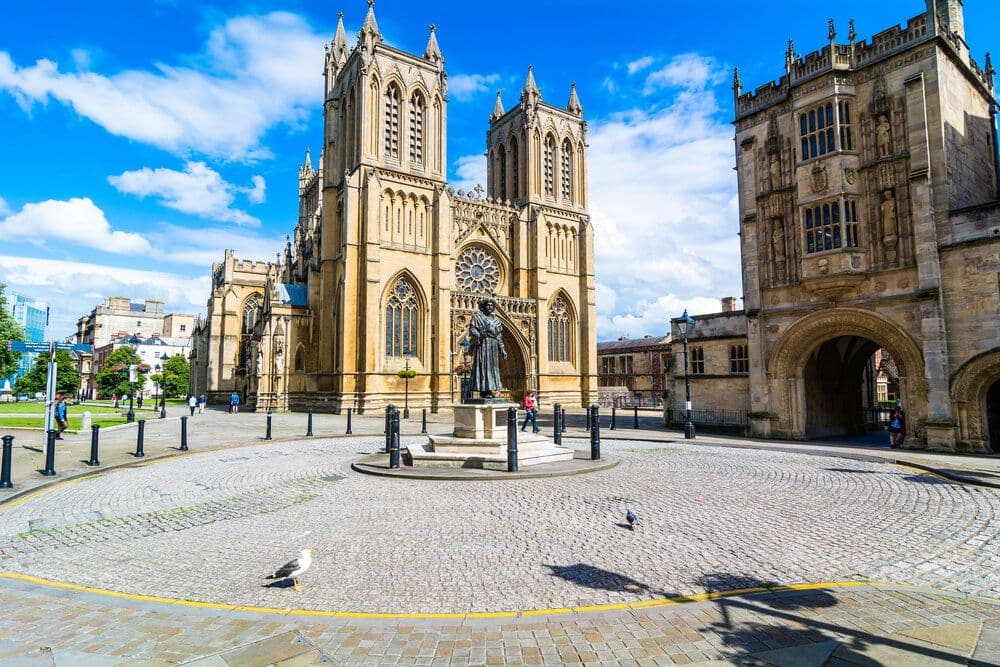 The cathedral in Bristol