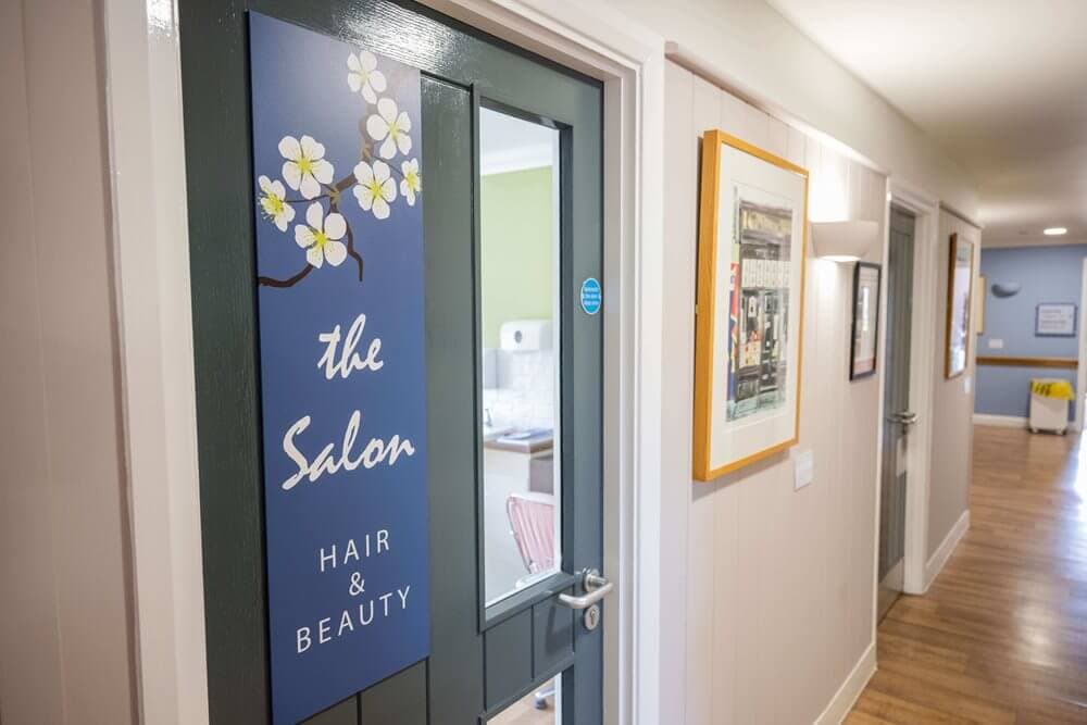 Salon of Britten Court care home in Lowestoft, Suffolk