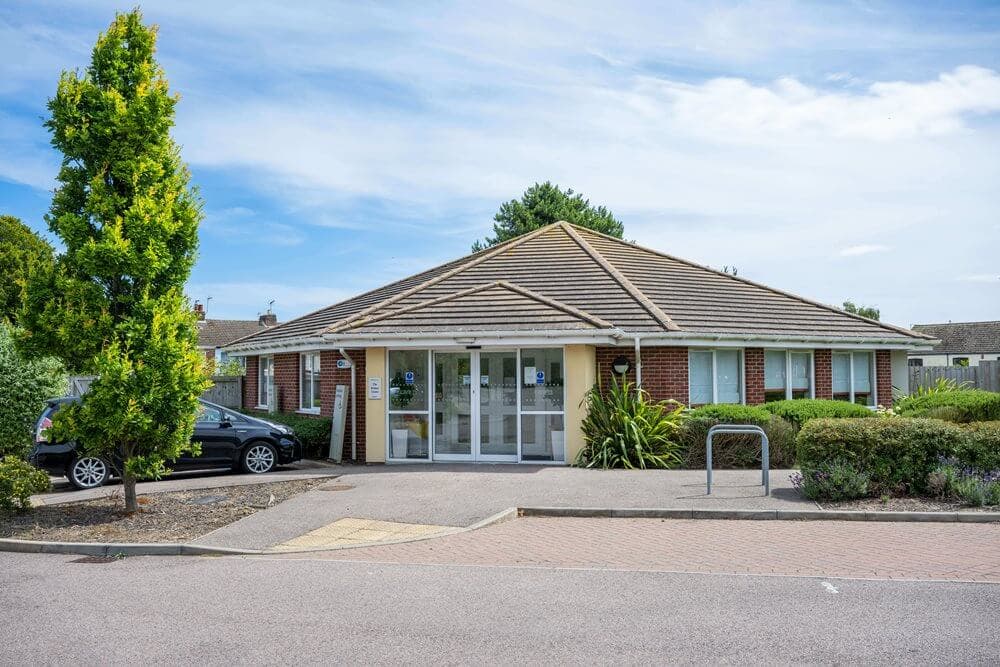 Exterior of Britten Court care home in Lowestoft, Suffolk