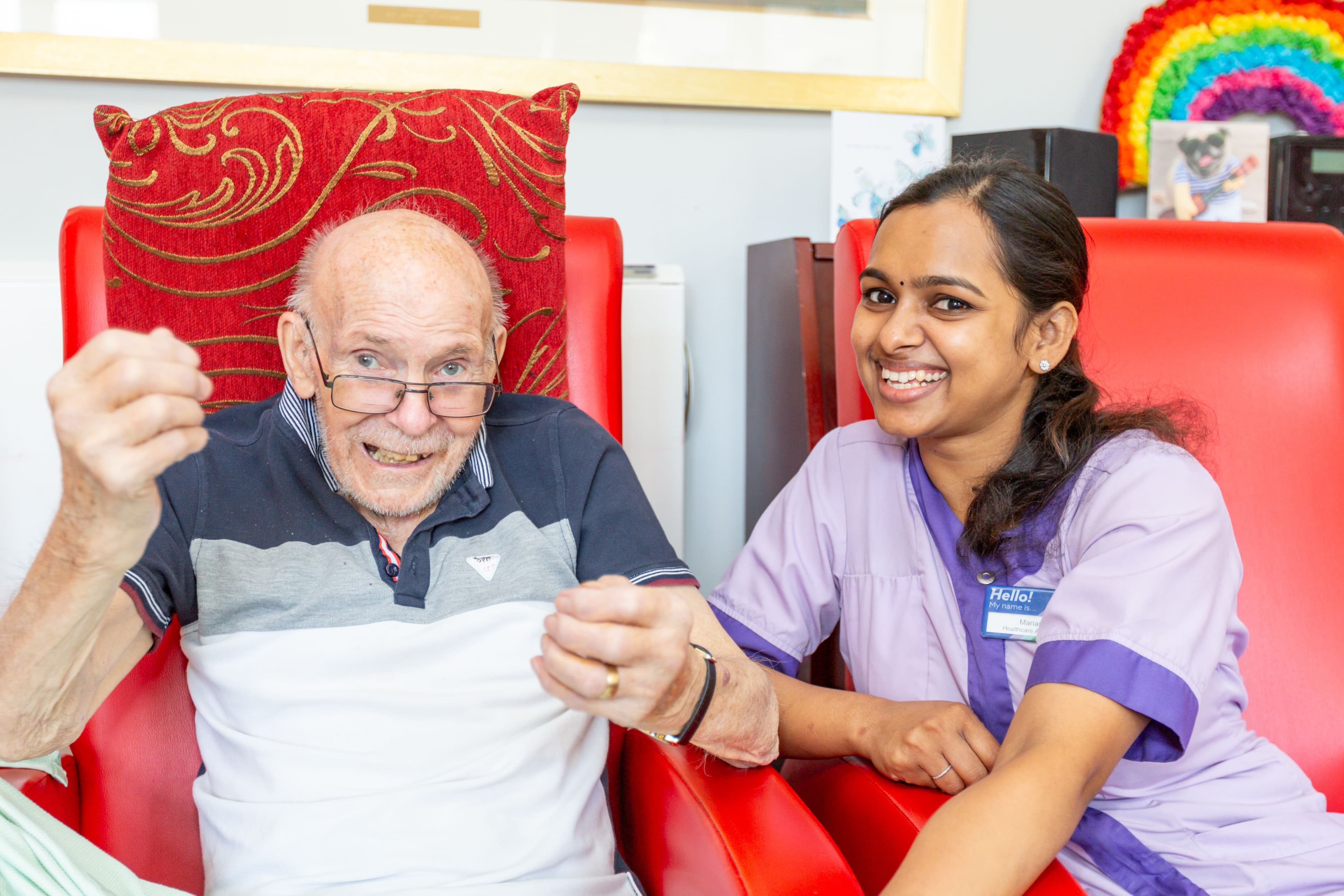 Residents at Brook House care home in Cambridge 