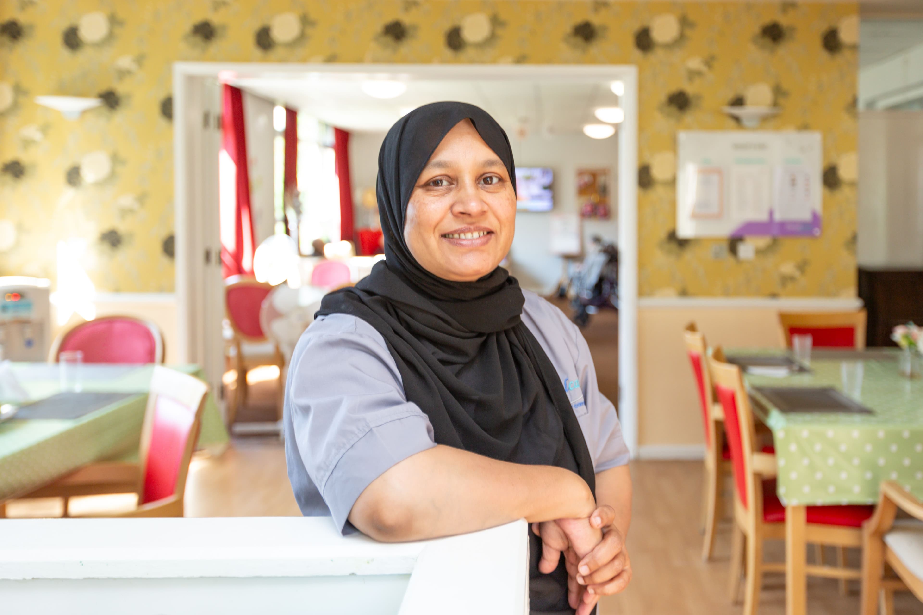 Staff at Brook House care home in Cambridge 