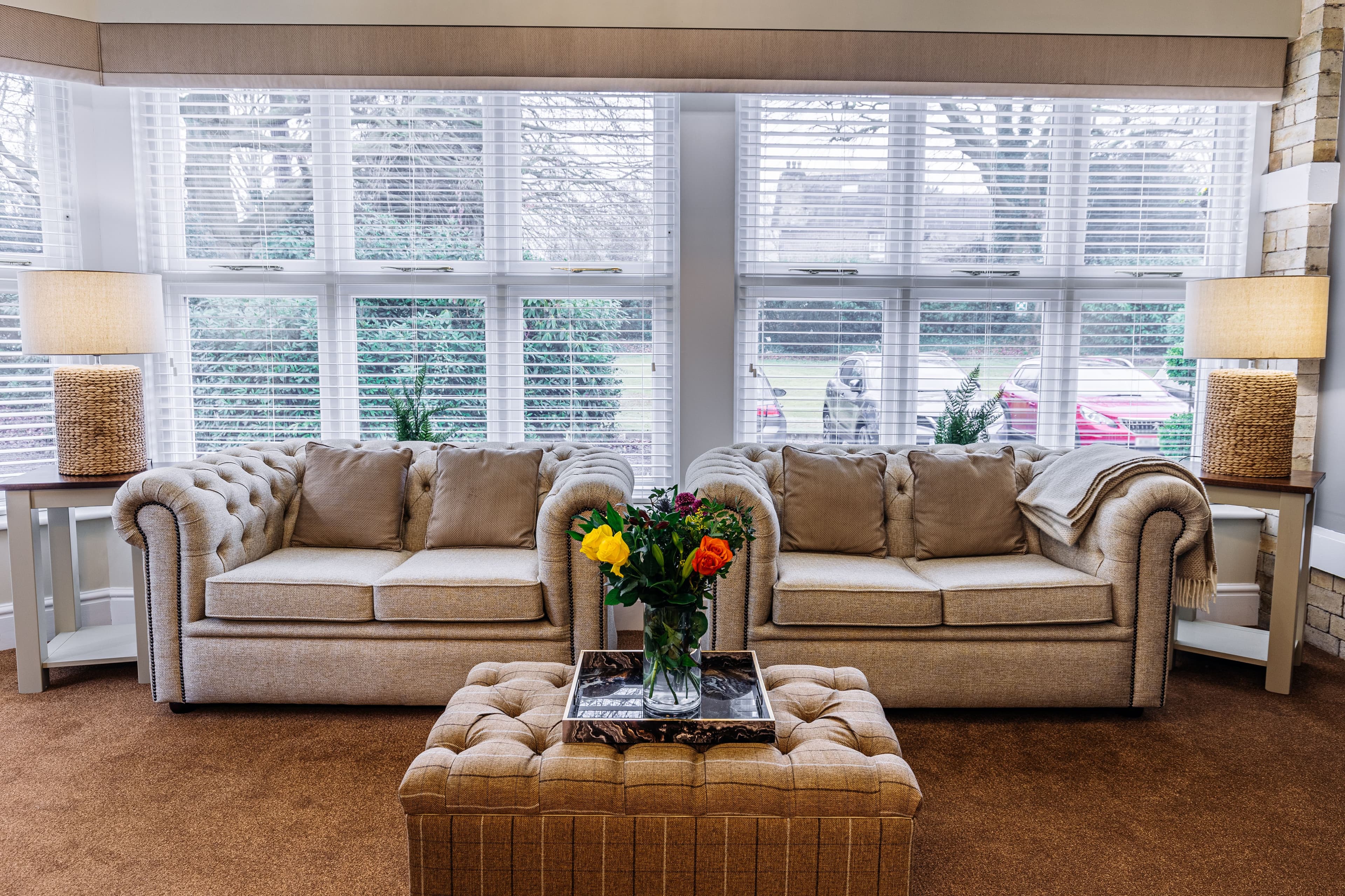 Communal Area of Brookfield Care Home in Lymm, Warrington