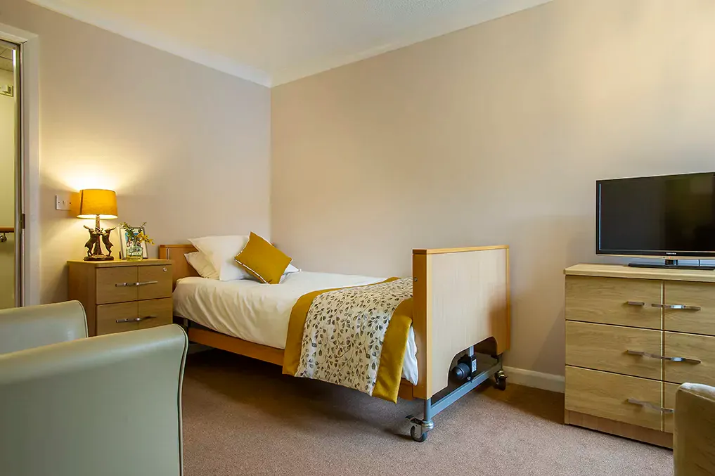 Bedroom at Brooklands Care Home in Norwich, Norfolk